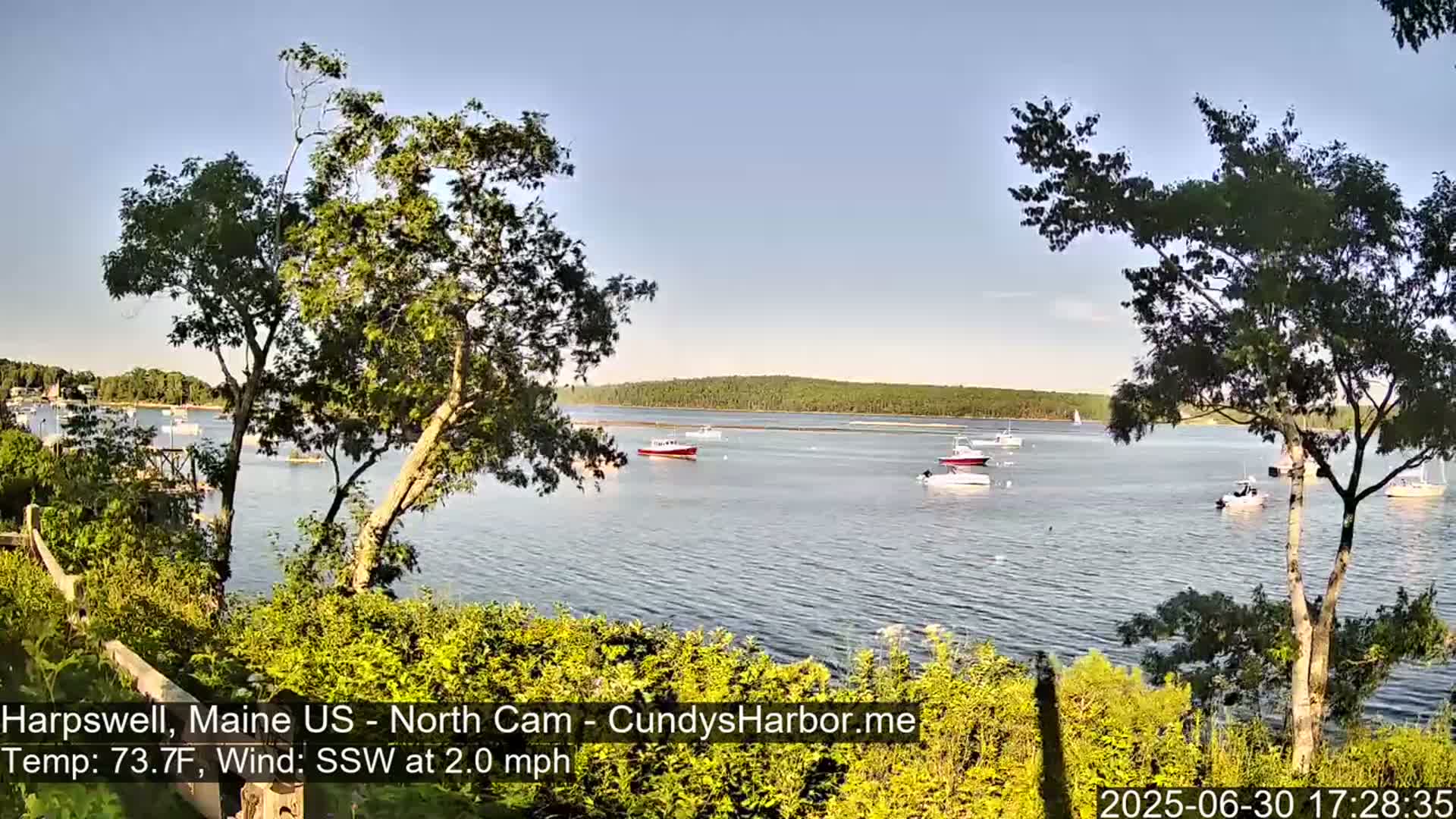Cundy Harbor North Live Cam - Harpswell, Maine, USA
