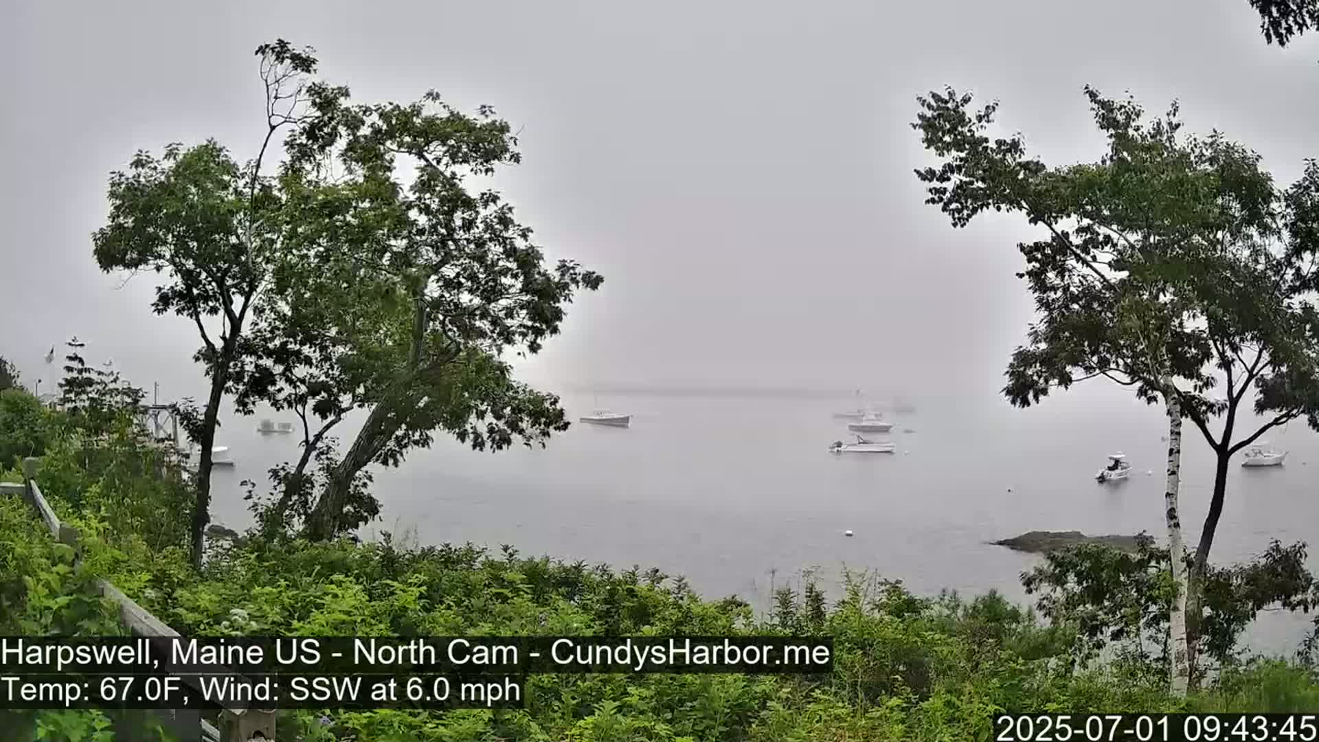 Cundy Harbor North Live Cam - Harpswell, Maine, USA
