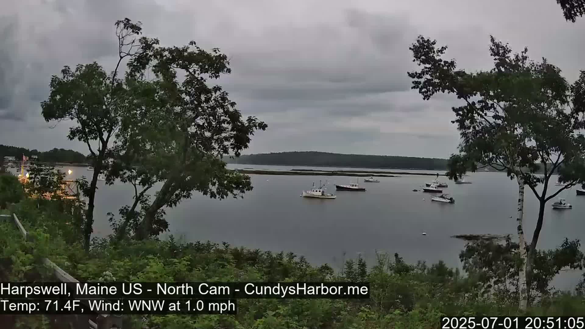 Cundy Harbor North Live Cam - Harpswell, Maine, USA
