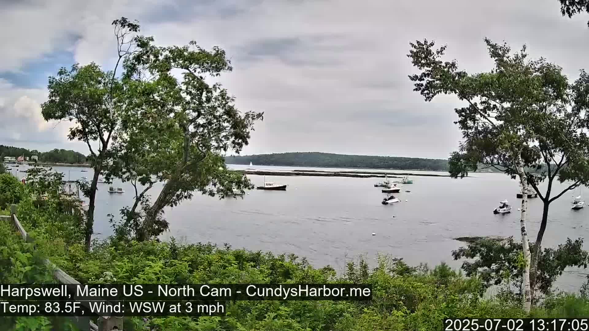 Cundy Harbor North Live Cam - Harpswell, Maine, USA