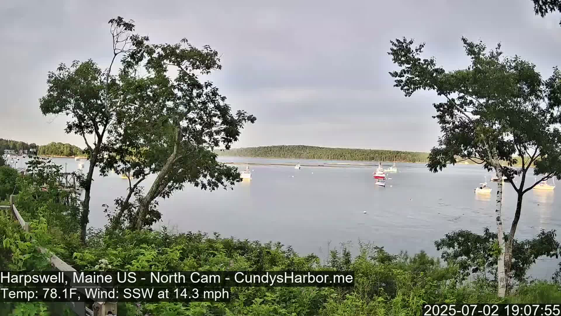 Cundy Harbor North Live Cam - Harpswell, Maine, USA