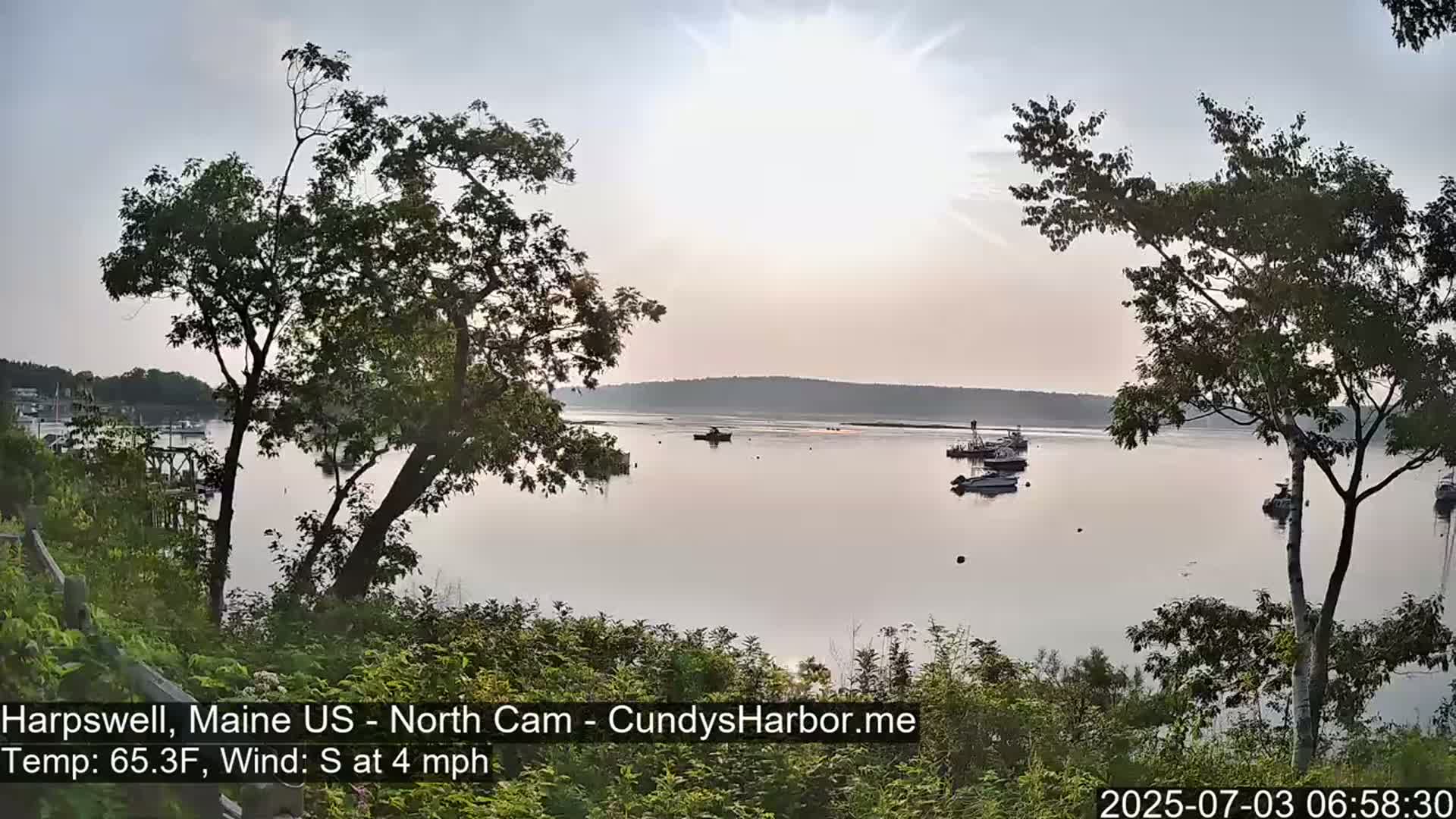 Cundy Harbor North Live Cam - Harpswell, Maine, USA