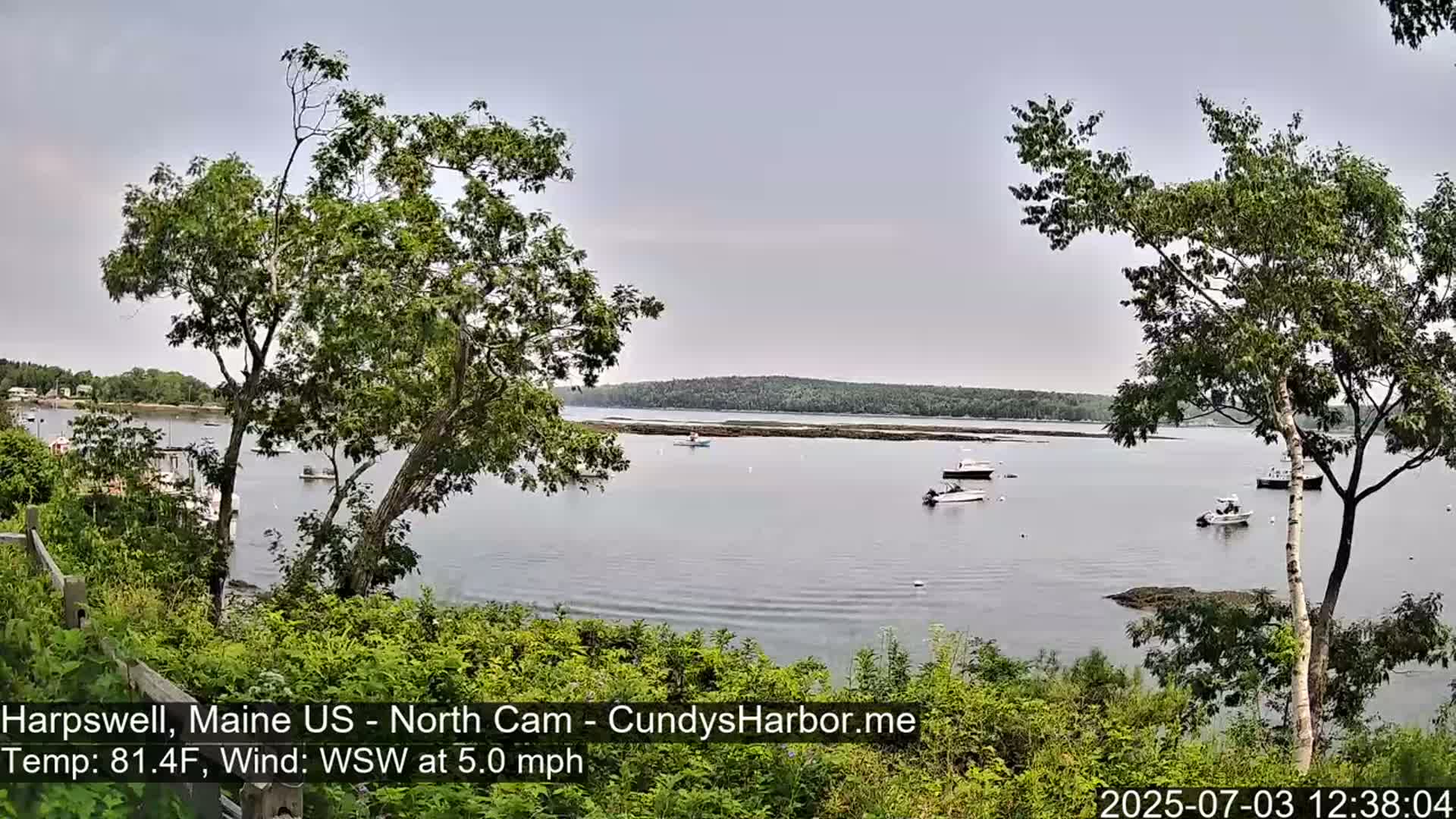 Cundy Harbor North Live Cam - Harpswell, Maine, USA