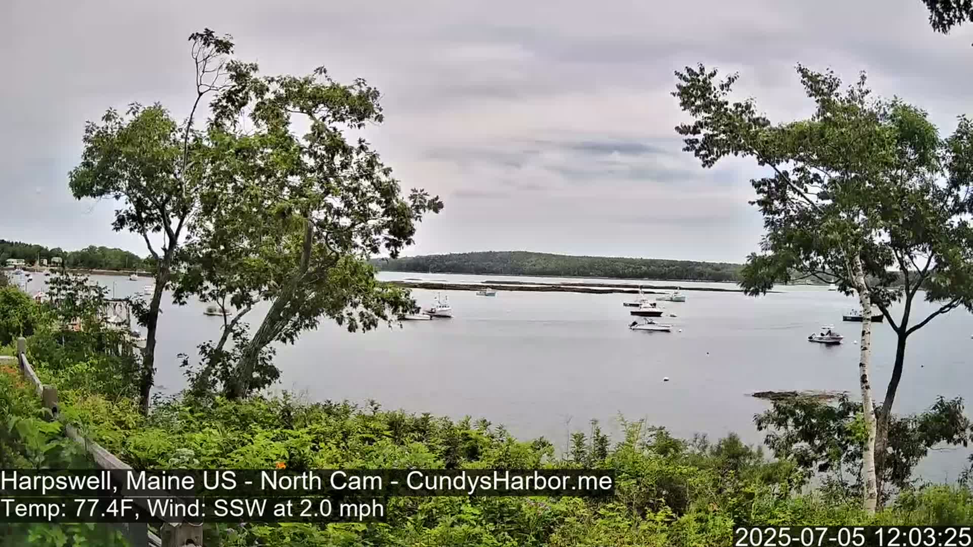 Cundy Harbor North Live Cam - Harpswell, Maine, USA