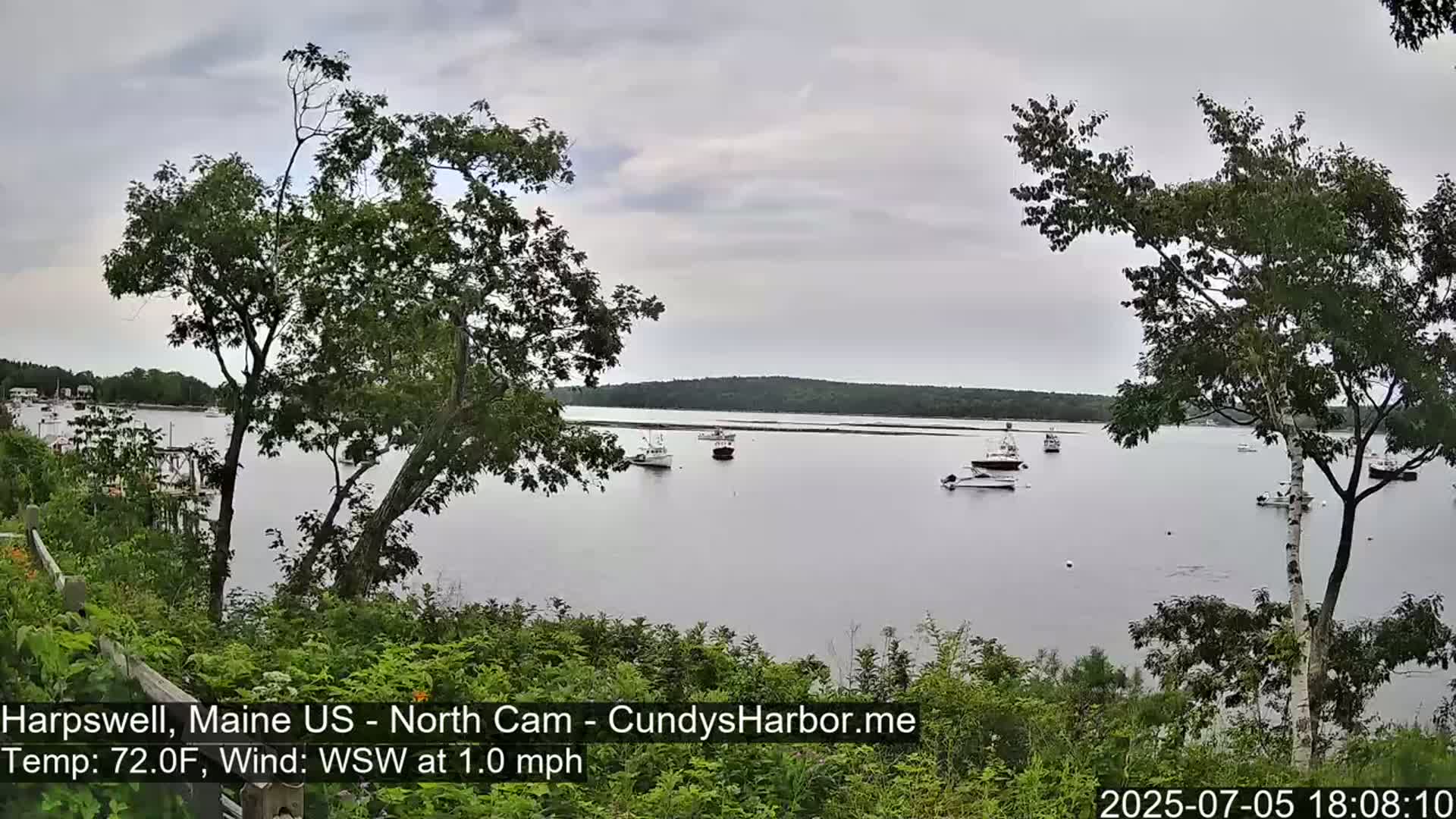 Cundy Harbor North Live Cam - Harpswell, Maine, USA