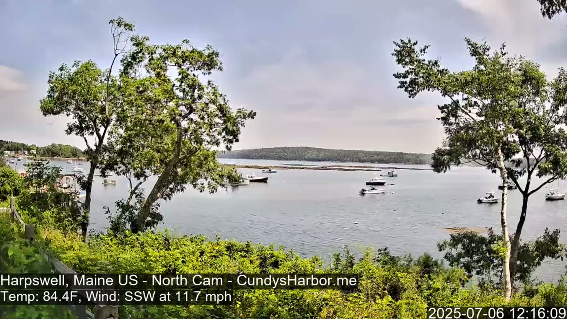 Cundy Harbor North Live Cam - Harpswell, Maine, USA