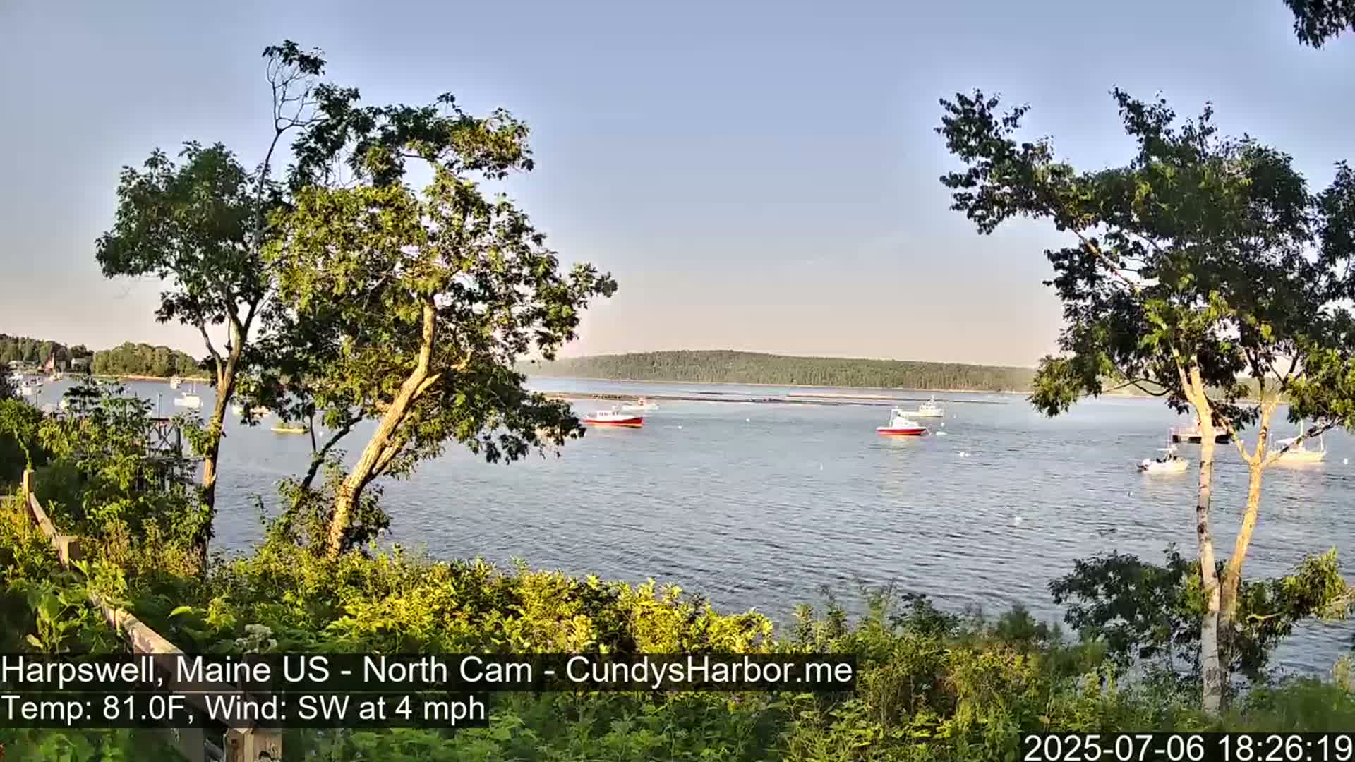Cundy Harbor North Live Cam - Harpswell, Maine, USA
