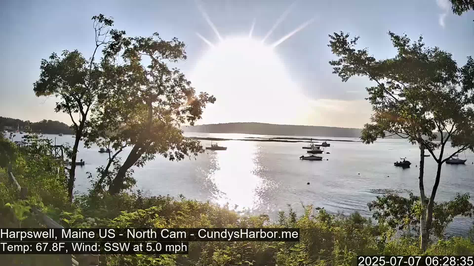 Cundy Harbor North Live Cam - Harpswell, Maine, USA