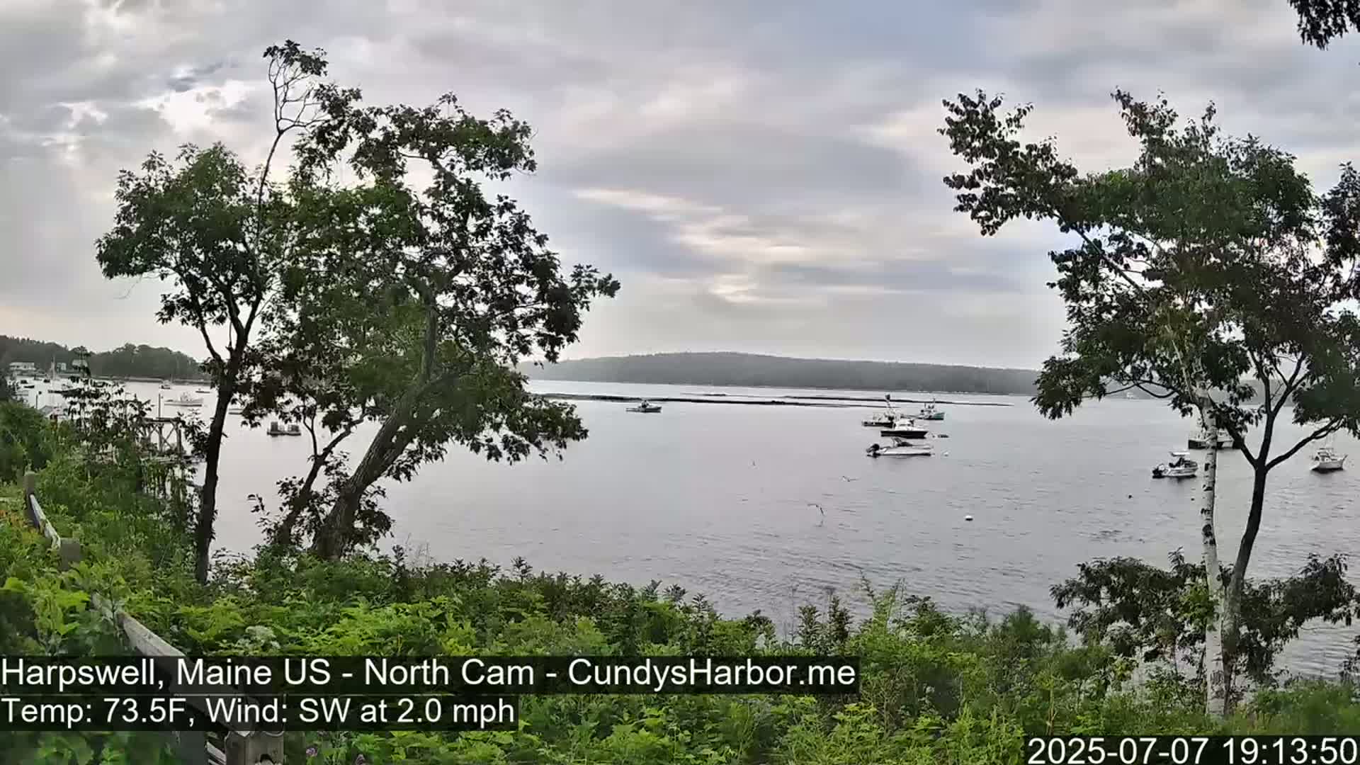 Cundy Harbor North Live Cam - Harpswell, Maine, USA