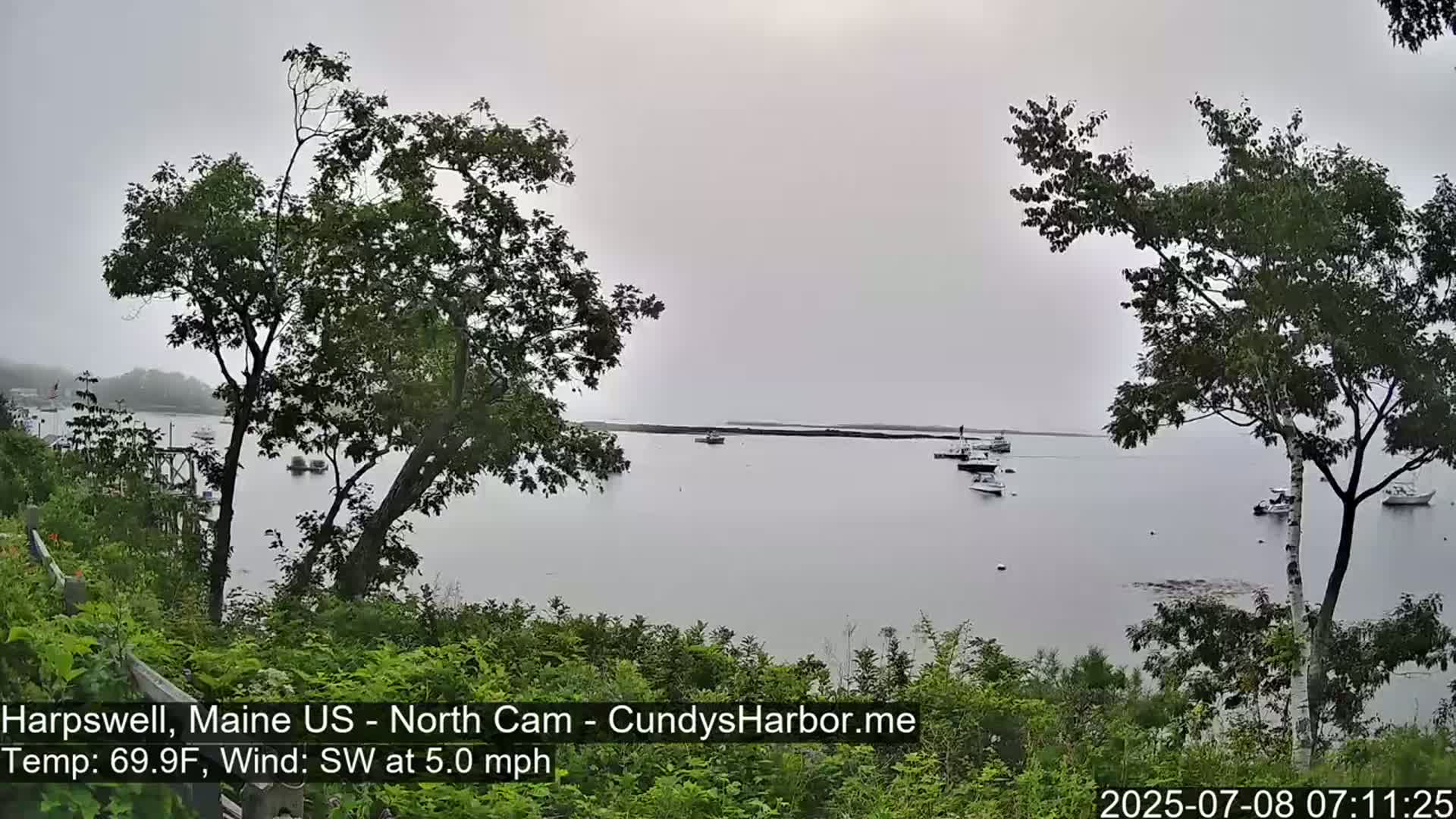 Cundy Harbor North Live Cam - Harpswell, Maine, USA