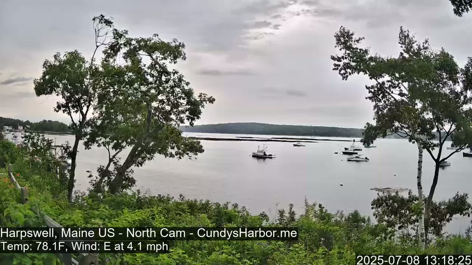 Cundy Harbor North Live Cam - Harpswell, Maine, USA