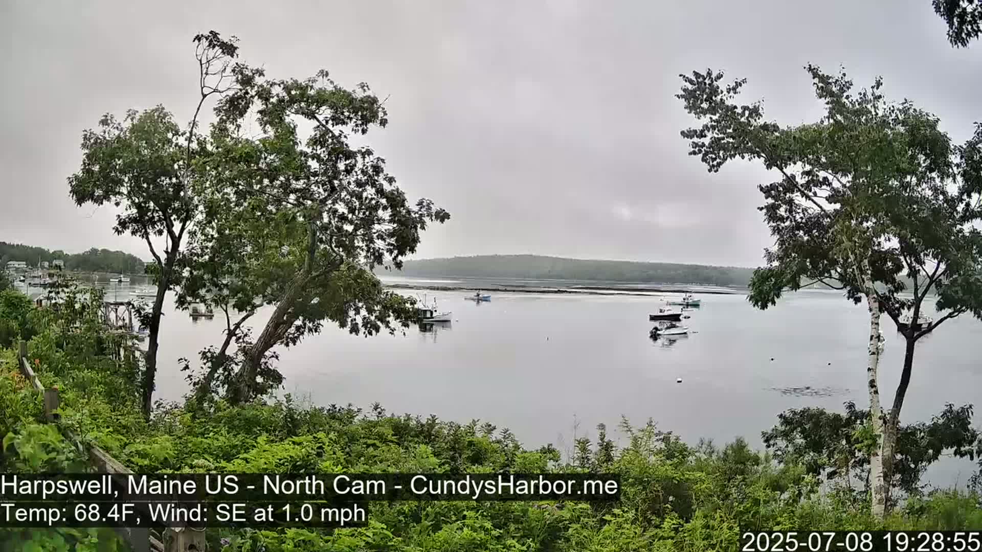 Cundy Harbor North Live Cam - Harpswell, Maine, USA