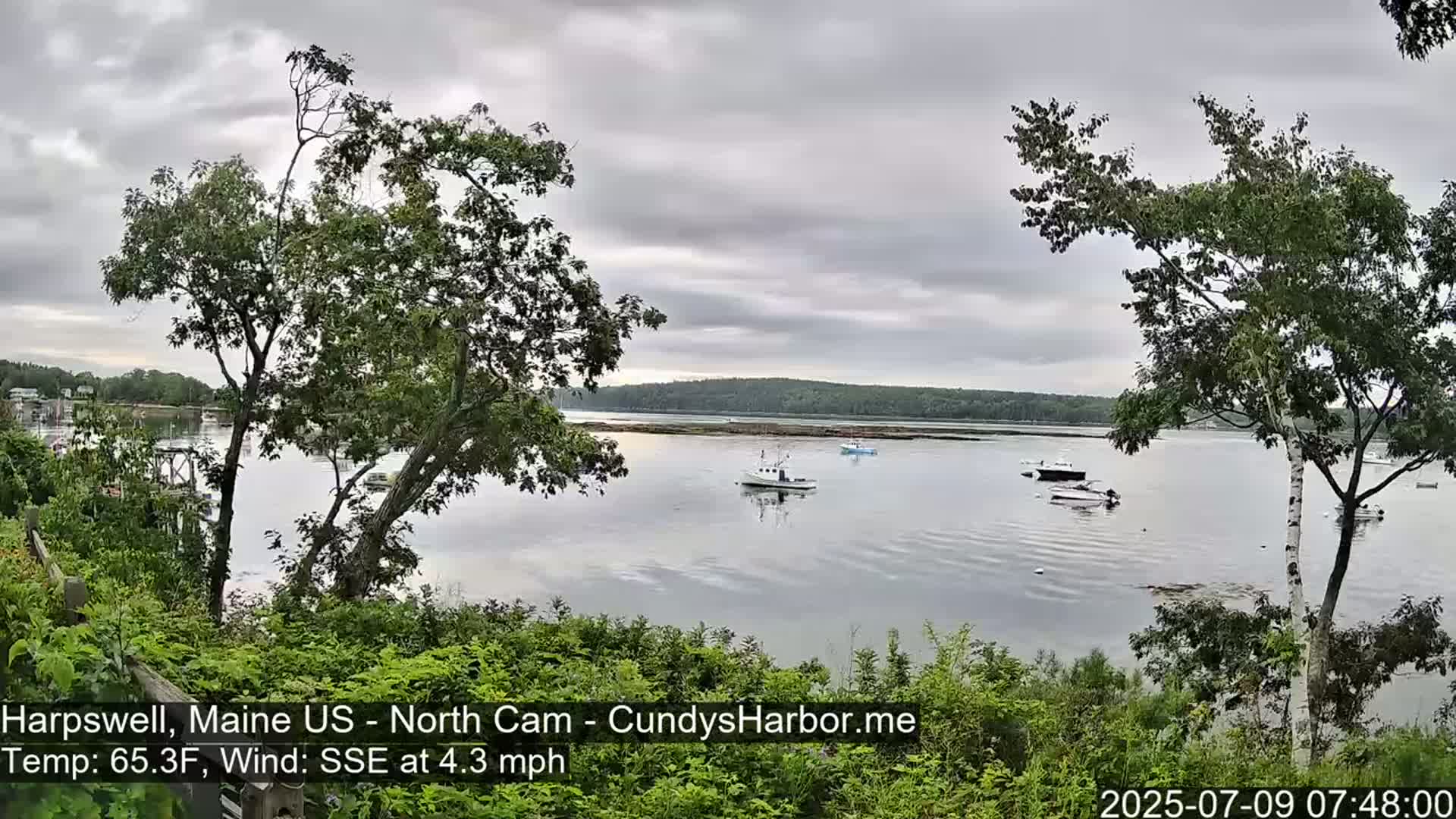 Cundy Harbor North Live Cam - Harpswell, Maine, USA