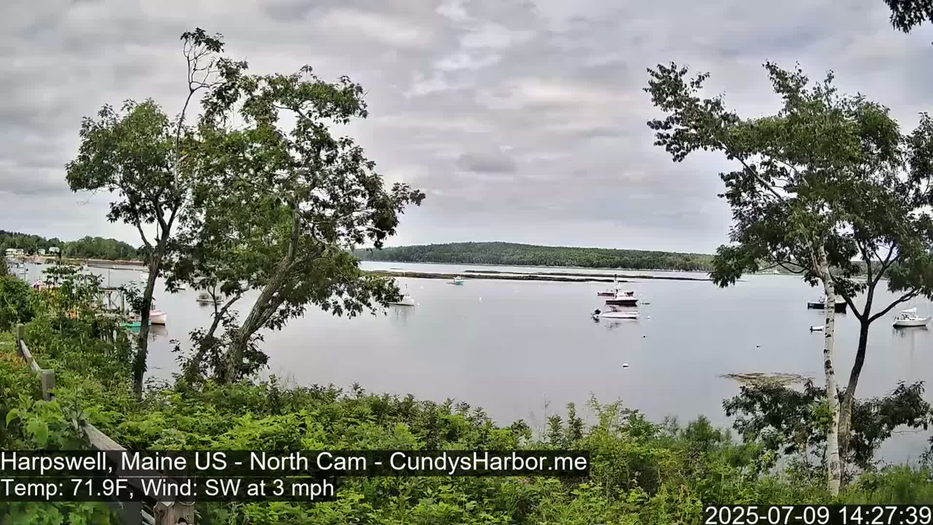 Cundy Harbor North Live Cam - Harpswell, Maine, USA