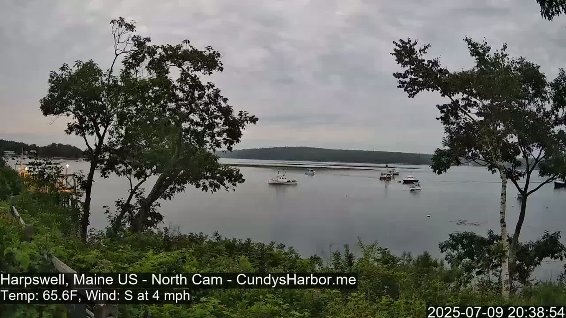 Cundy Harbor North Live Cam - Harpswell, Maine, USA