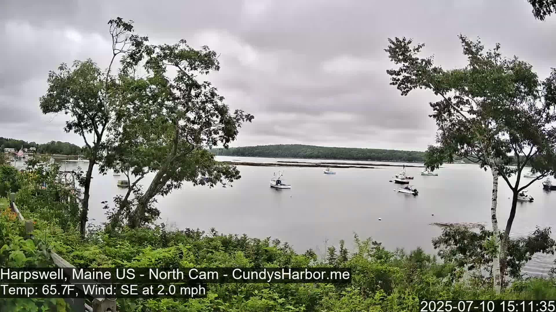 Cundy Harbor North Live Cam - Harpswell, Maine, USA
