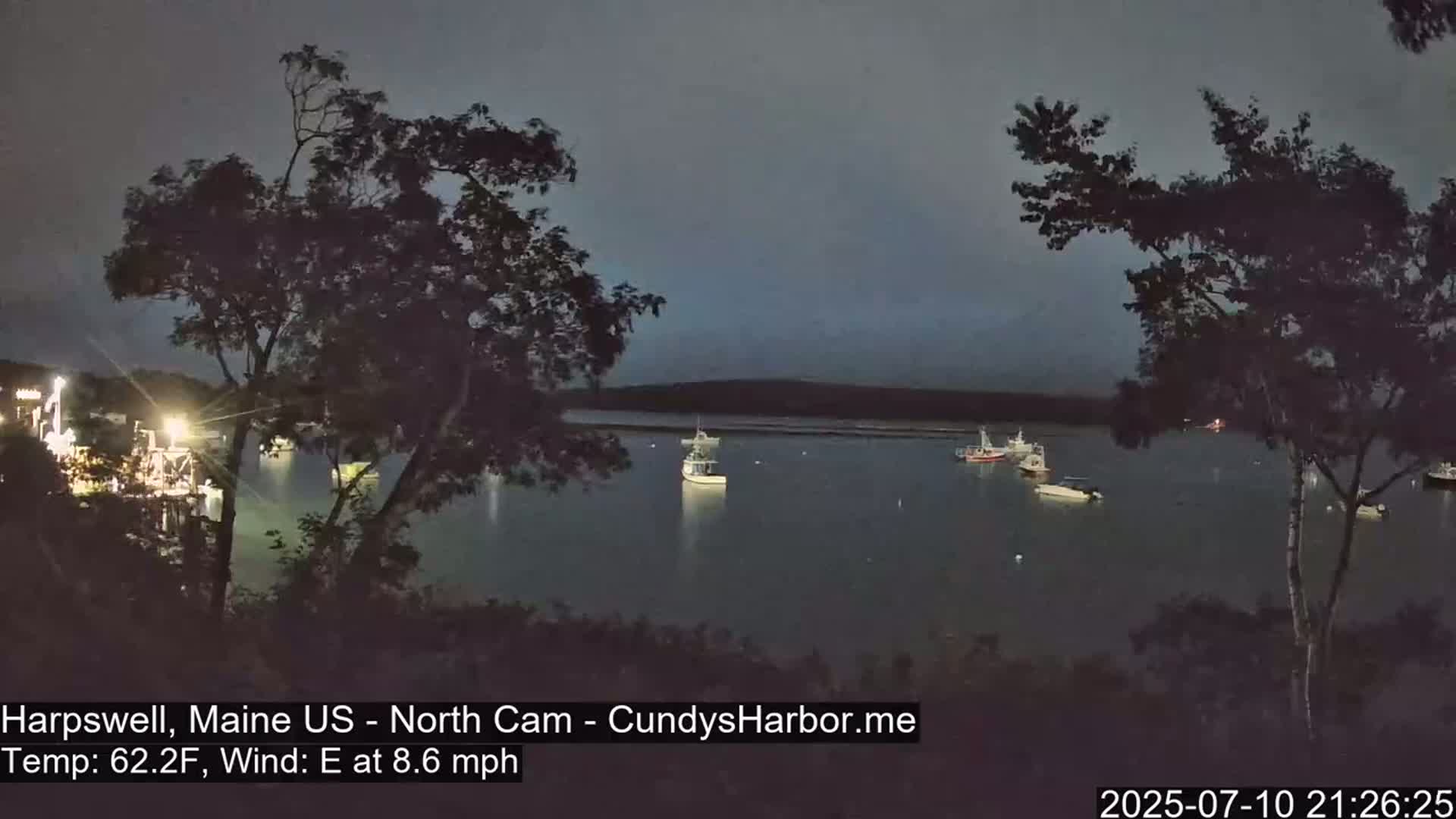 Cundy Harbor North Live Cam - Harpswell, Maine, USA
