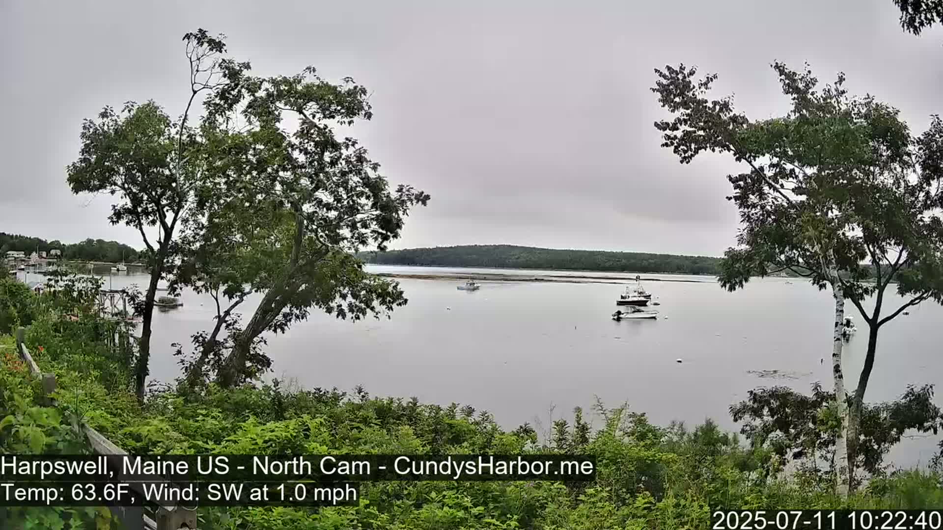 Cundy Harbor North Live Cam - Harpswell, Maine, USA