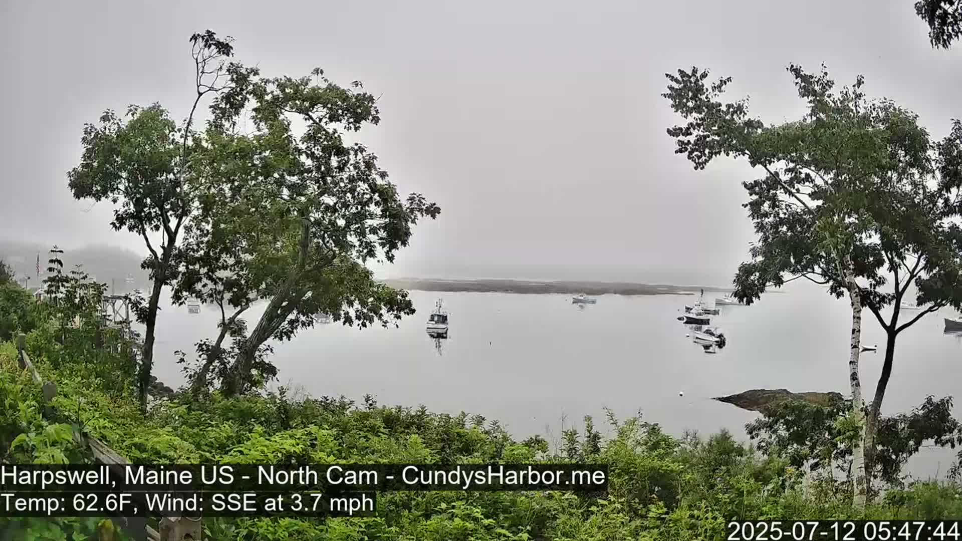 Cundy Harbor North Live Cam - Harpswell, Maine, USA