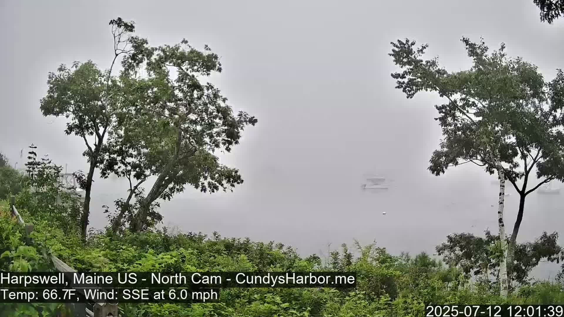 Cundy Harbor North Live Cam - Harpswell, Maine, USA