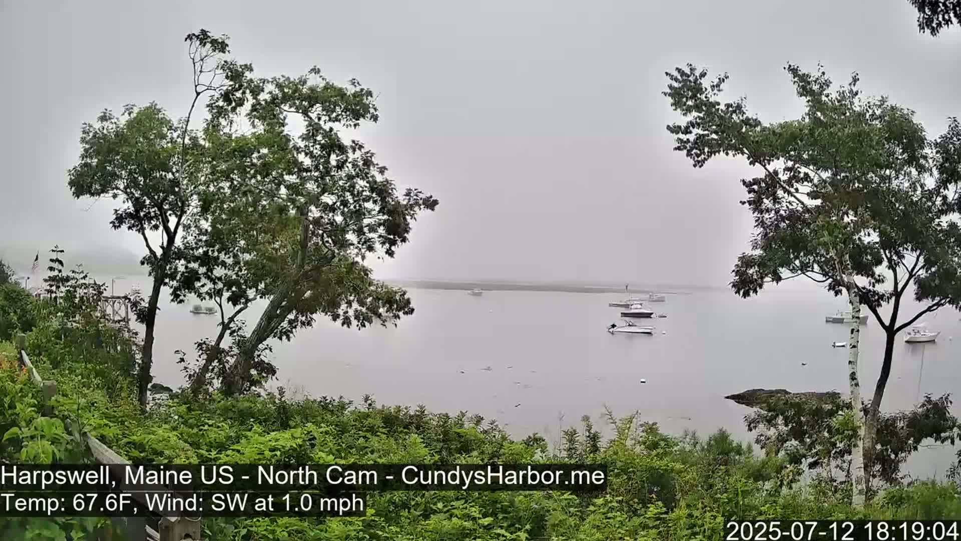 Cundy Harbor North Live Cam - Harpswell, Maine, USA