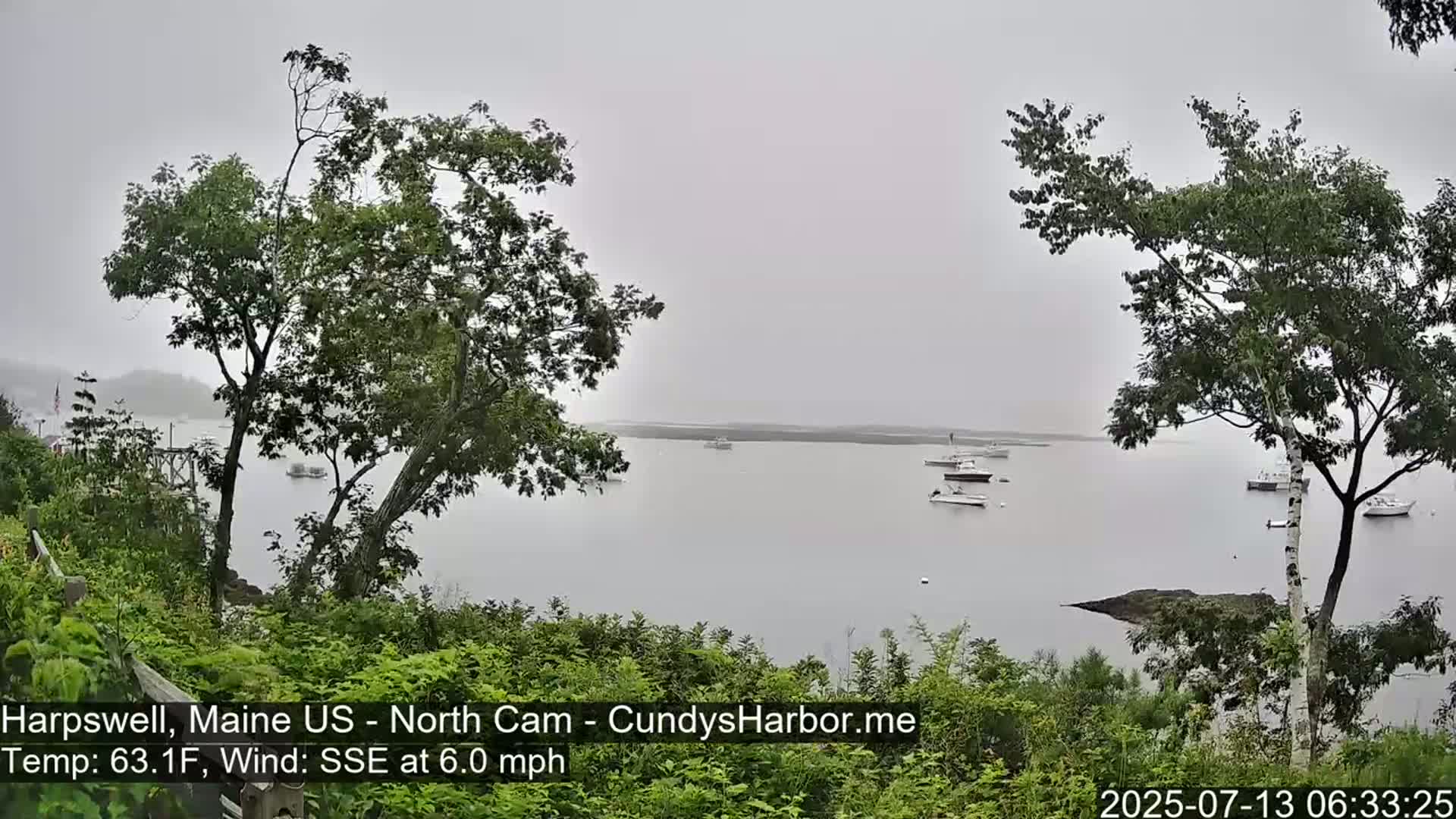 Cundy Harbor North Live Cam - Harpswell, Maine, USA