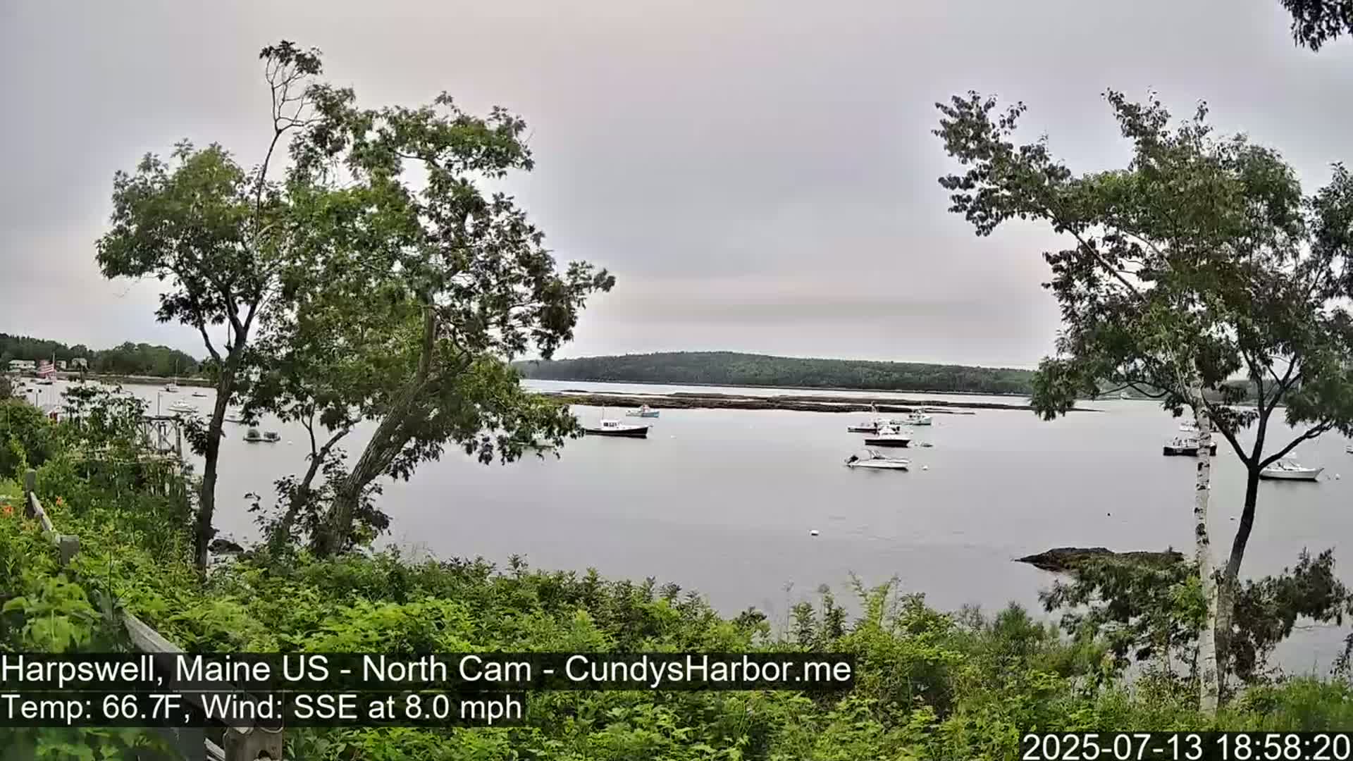 Cundy Harbor North Live Cam - Harpswell, Maine, USA