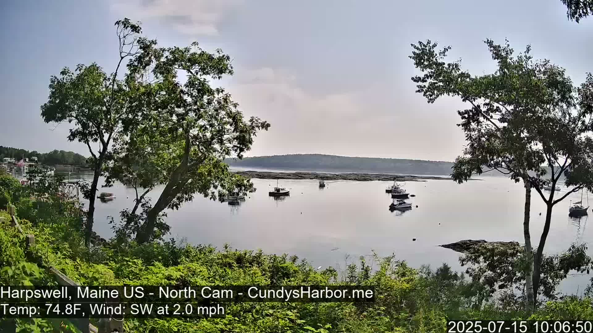 Cundy Harbor North Live Cam - Harpswell, Maine, USA