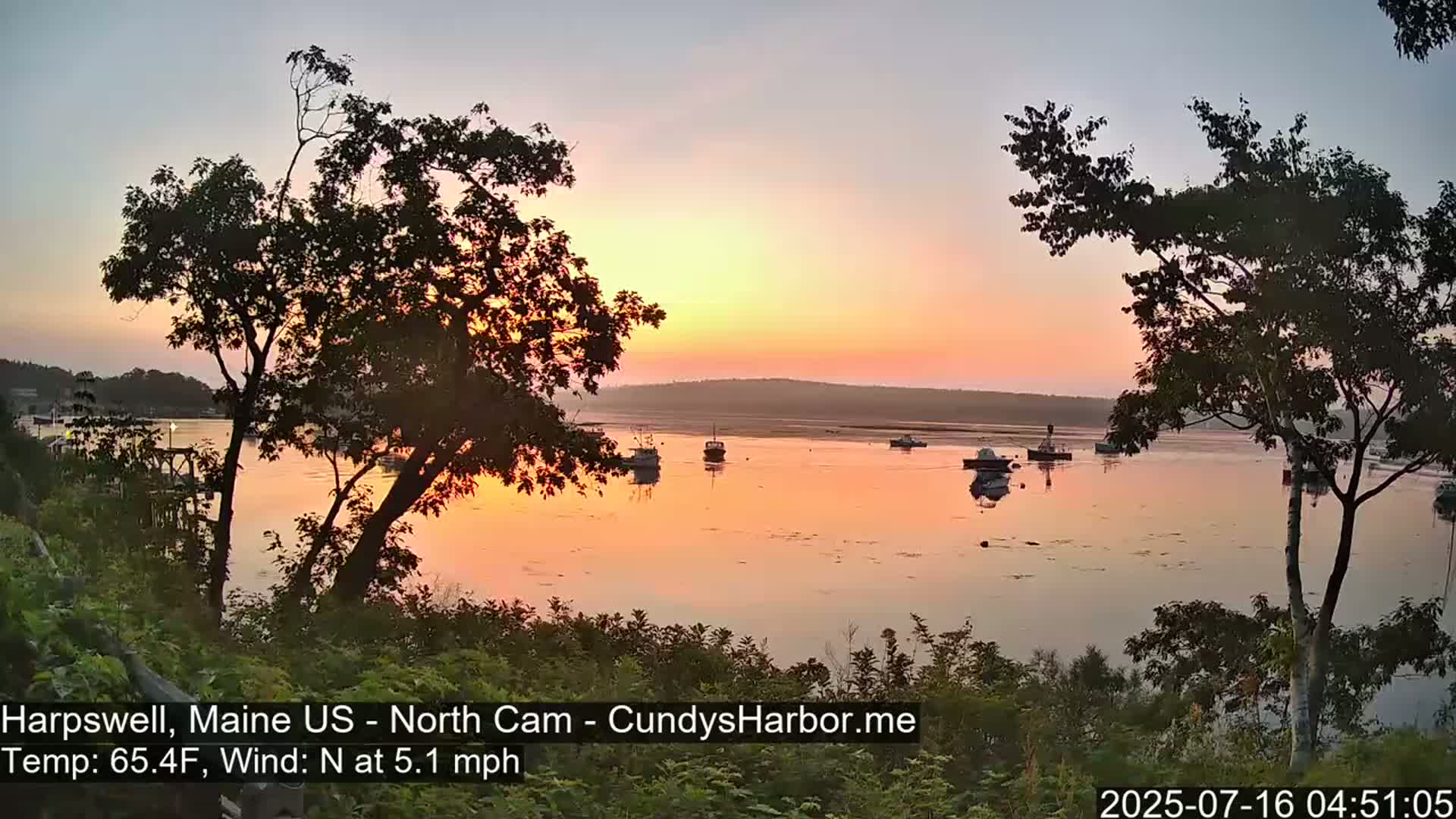 Cundy Harbor North Live Cam - Harpswell, Maine, USA