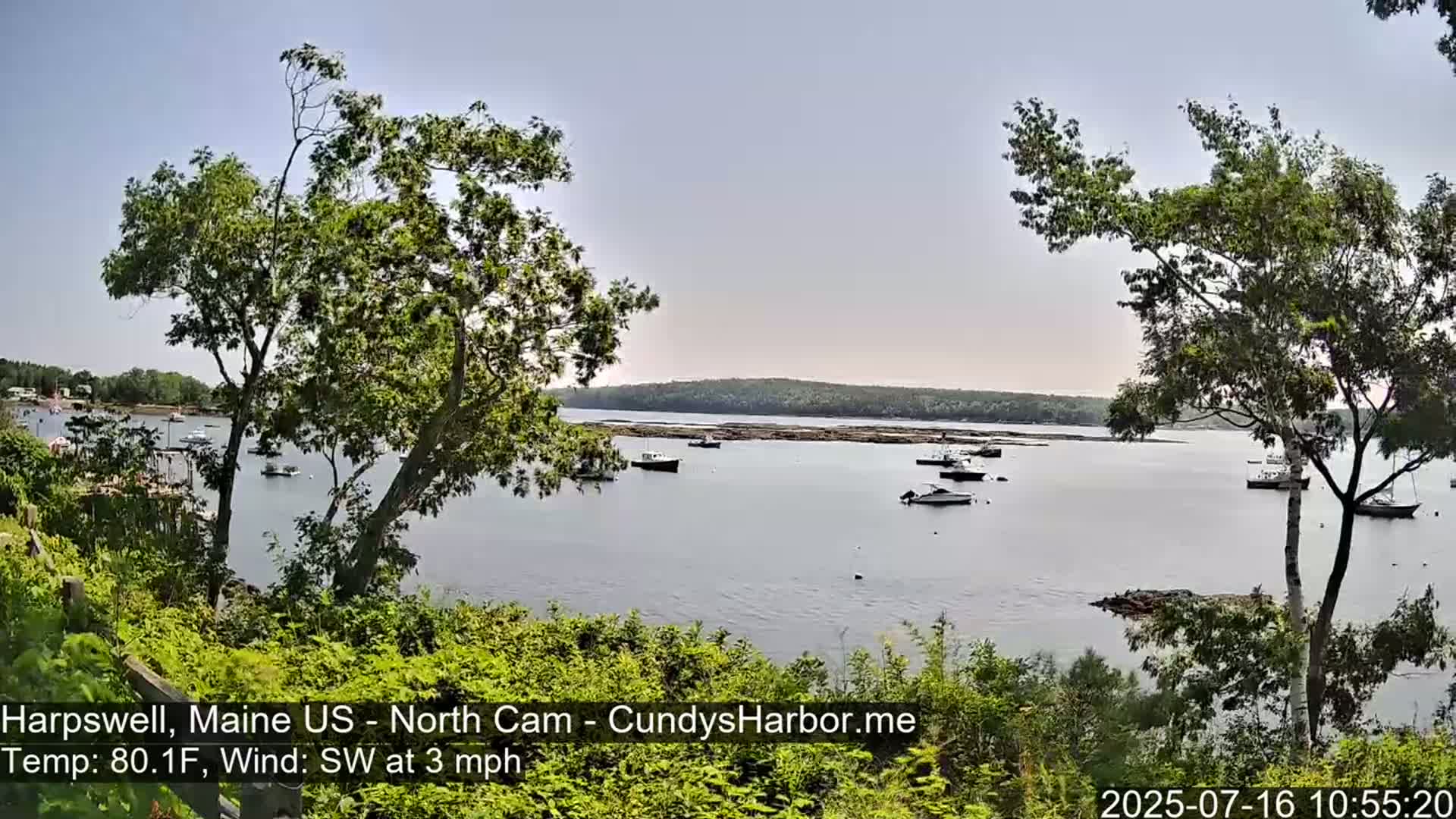 Cundy Harbor North Live Cam - Harpswell, Maine, USA