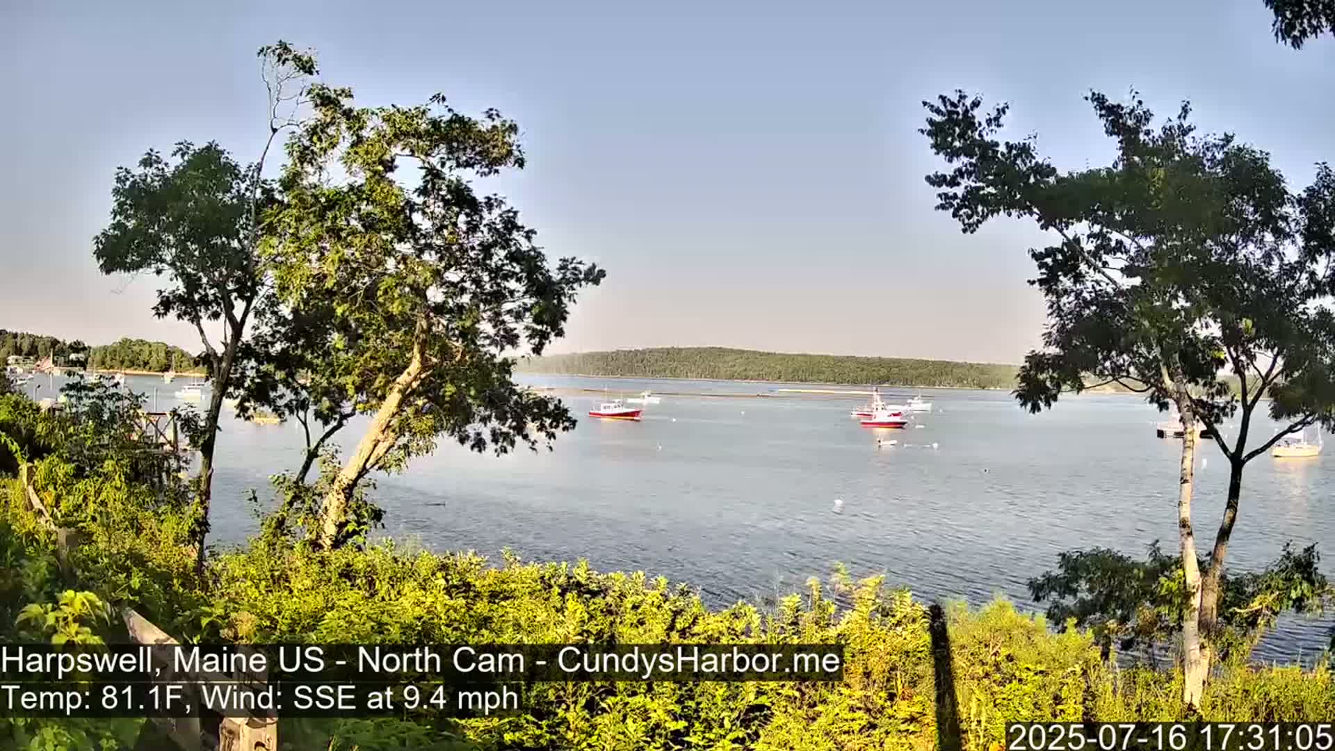 Cundy Harbor North Live Cam - Harpswell, Maine, USA