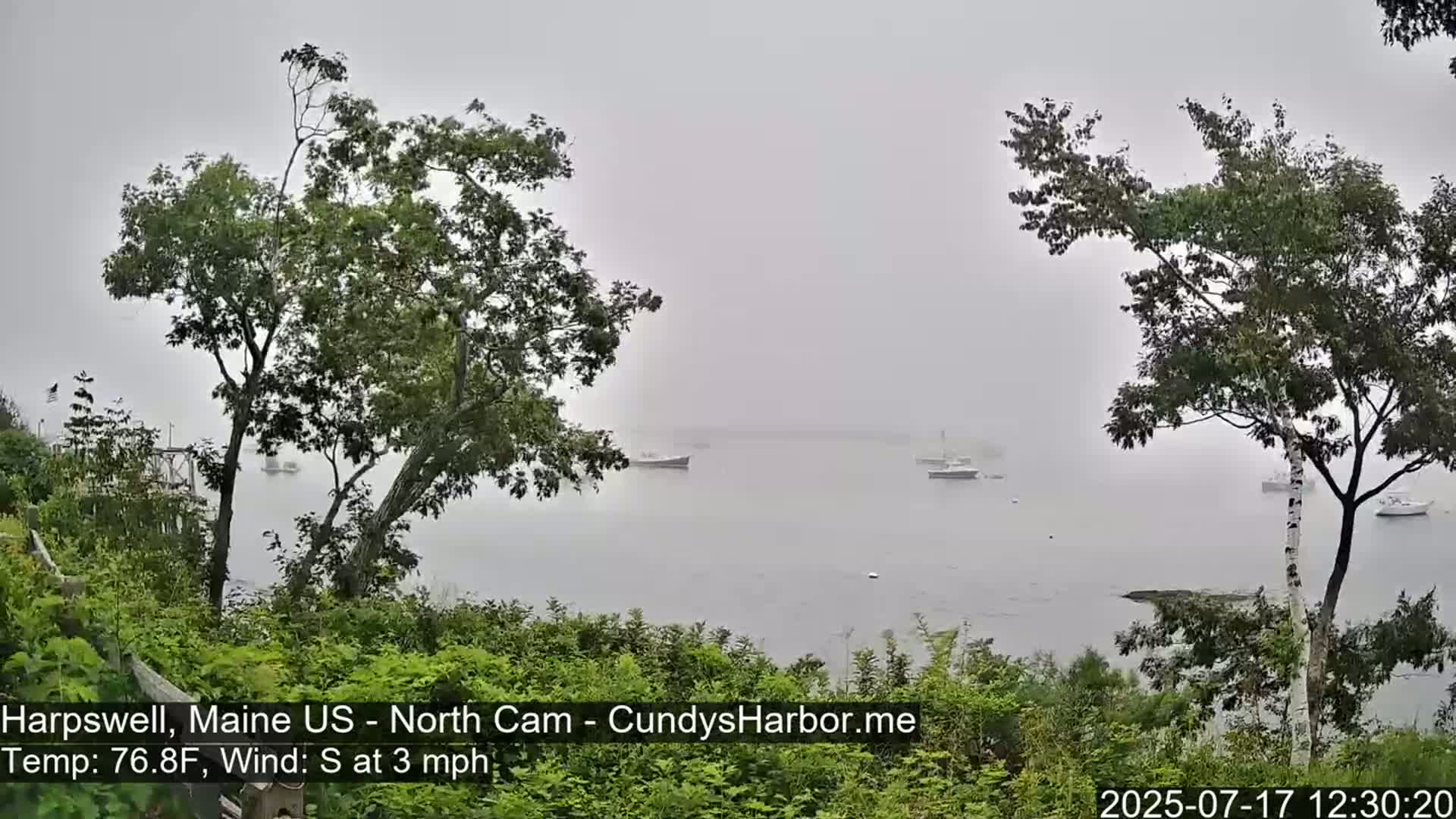 Cundy Harbor North Live Cam - Harpswell, Maine, USA