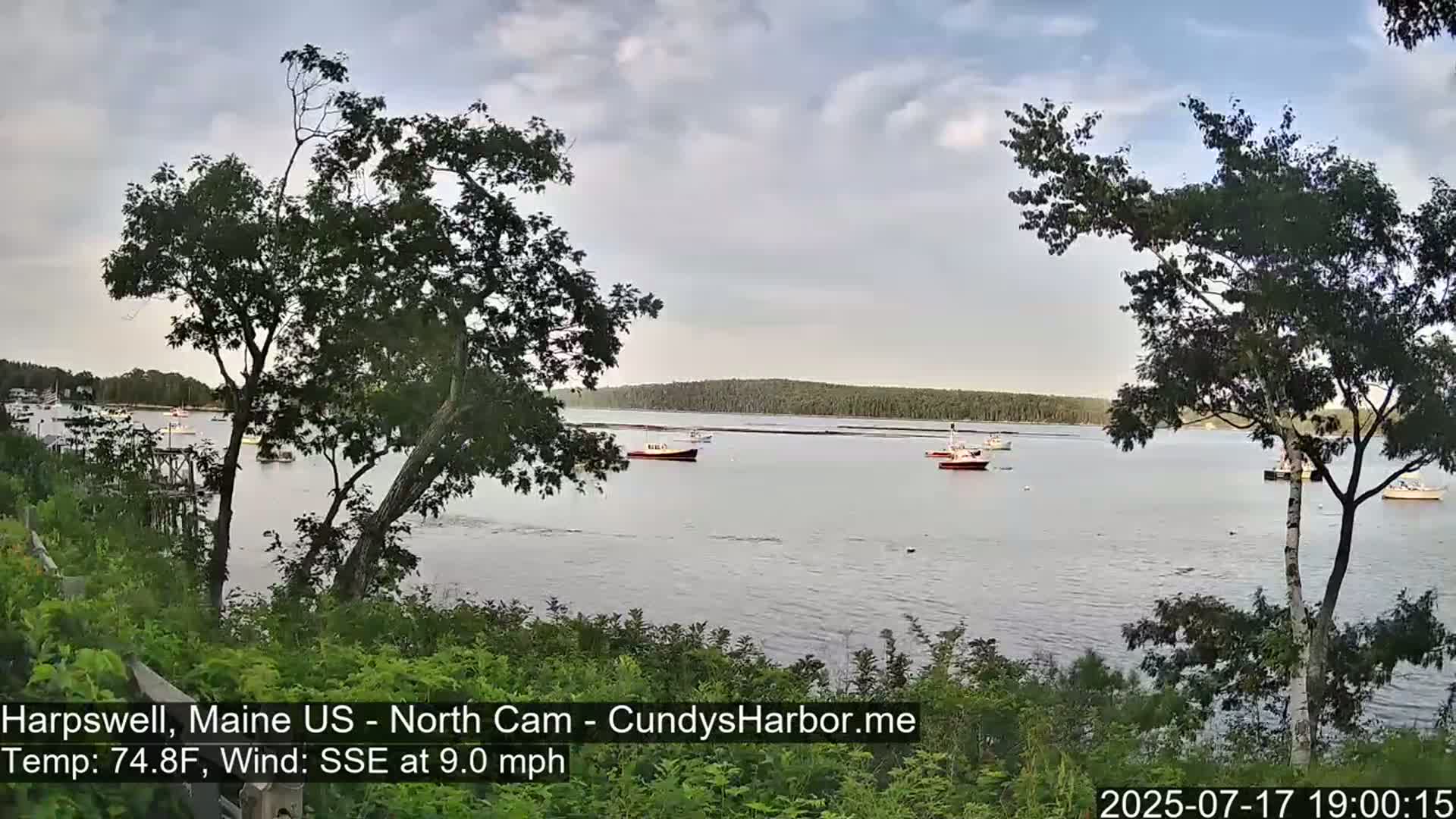 Cundy Harbor North Live Cam - Harpswell, Maine, USA