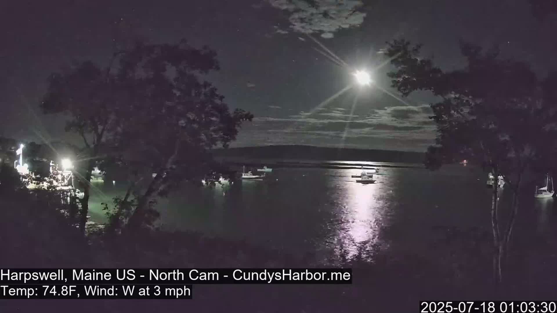 Cundy Harbor North Live Cam - Harpswell, Maine, USA