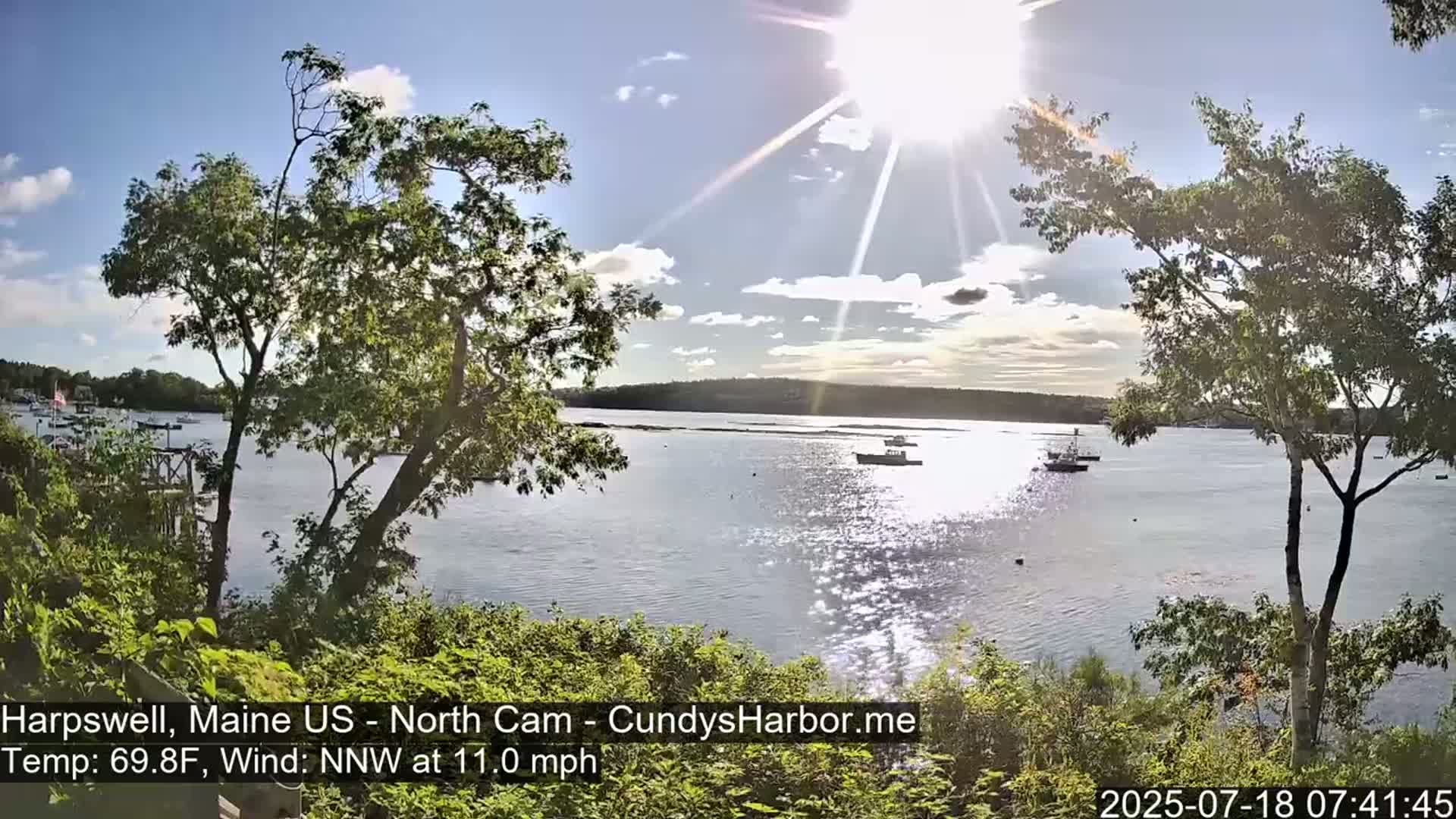 Cundy Harbor North Live Cam - Harpswell, Maine, USA
