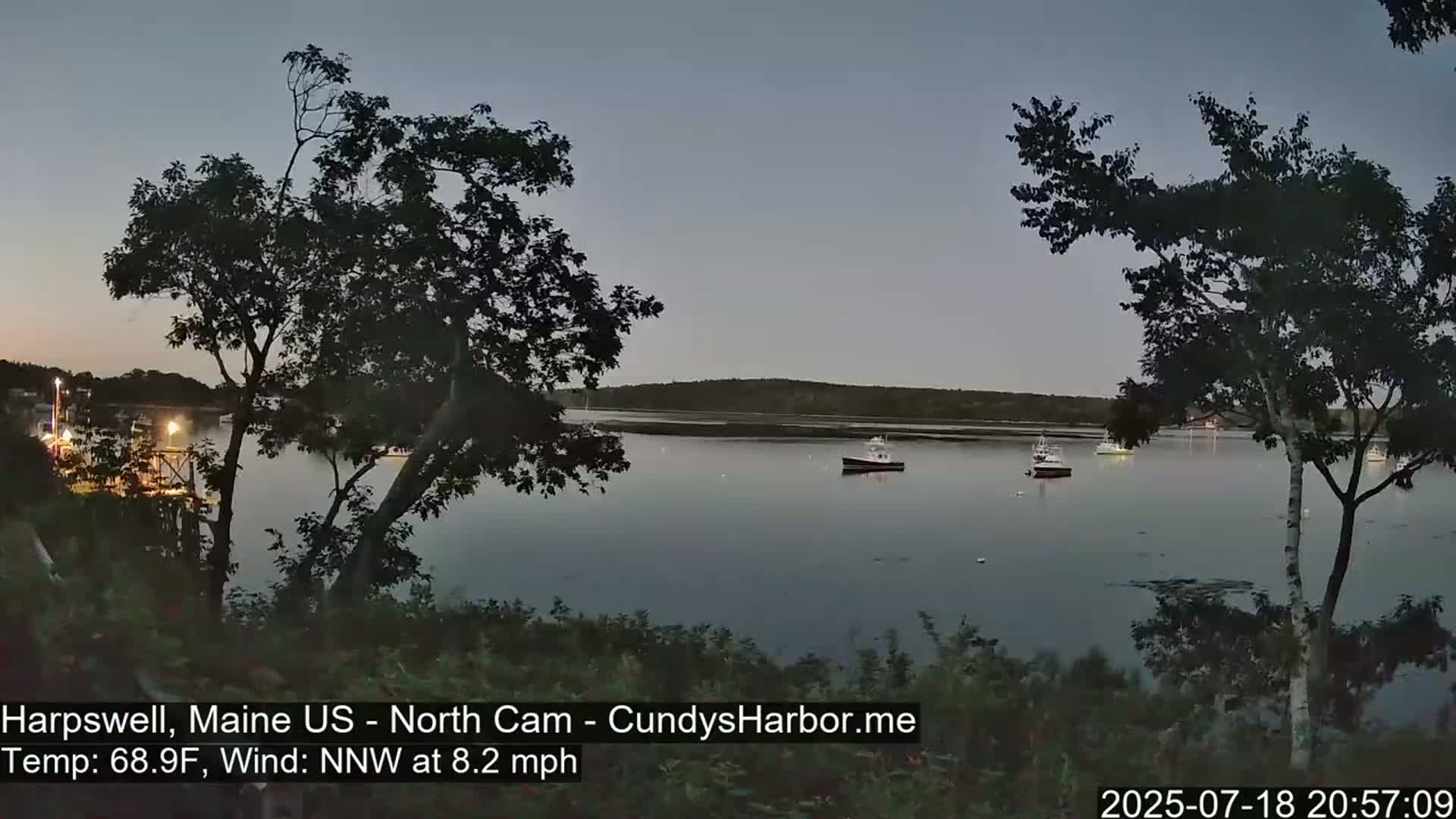 Cundy Harbor North Live Cam - Harpswell, Maine, USA