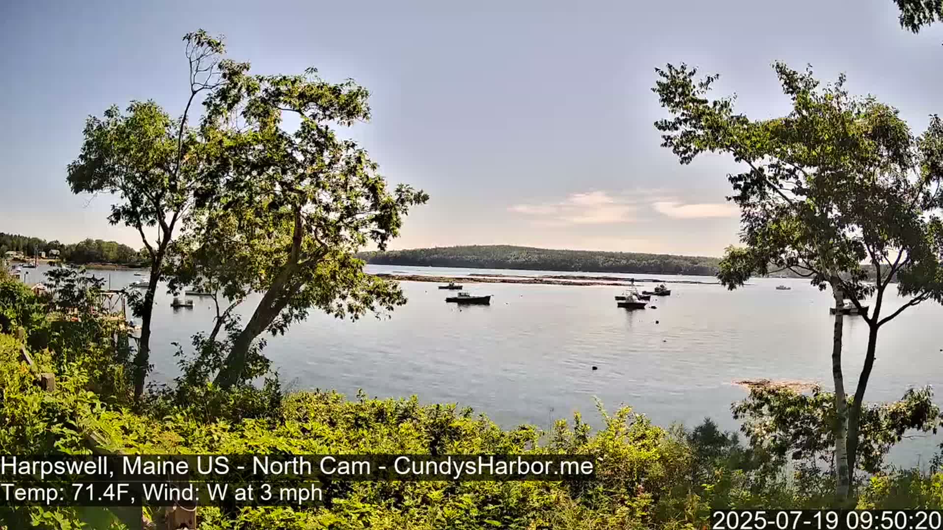 Cundy Harbor North Live Cam - Harpswell, Maine, USA