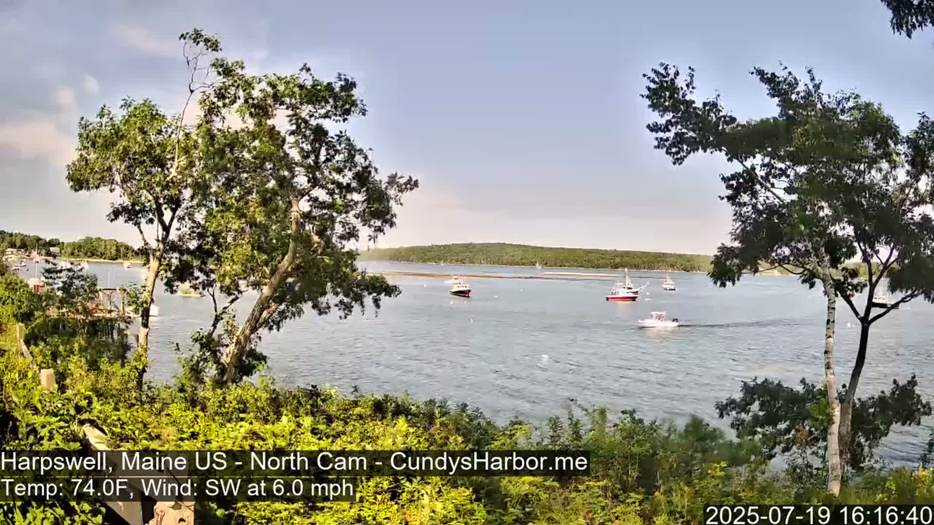 Cundy Harbor North Live Cam - Harpswell, Maine, USA