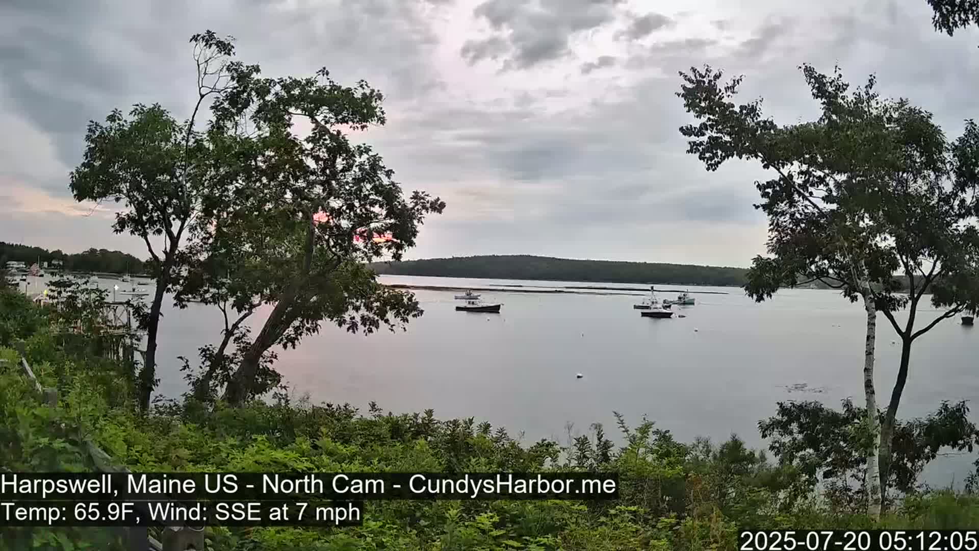 Cundy Harbor North Live Cam - Harpswell, Maine, USA