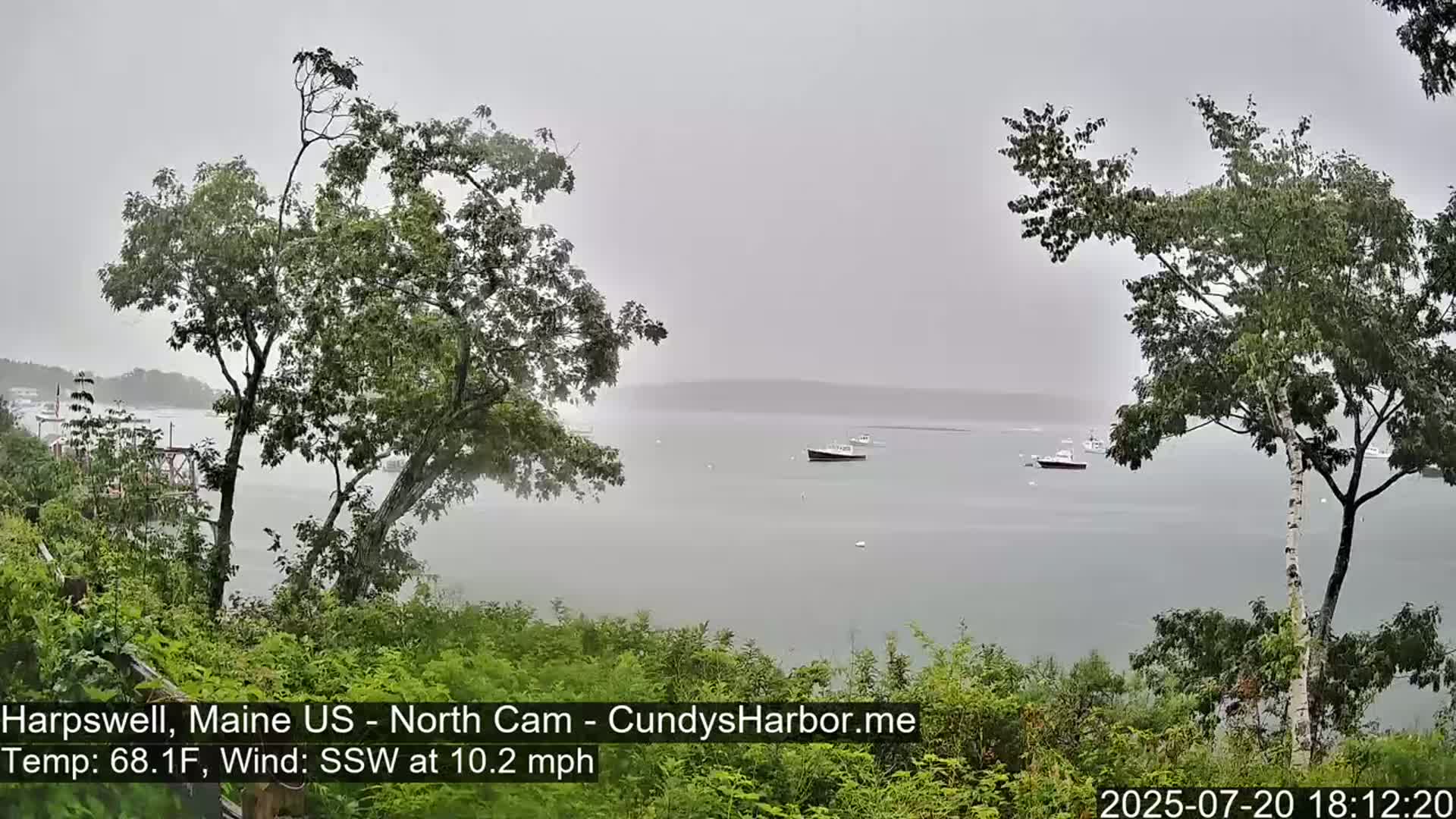 Cundy Harbor North Live Cam - Harpswell, Maine, USA