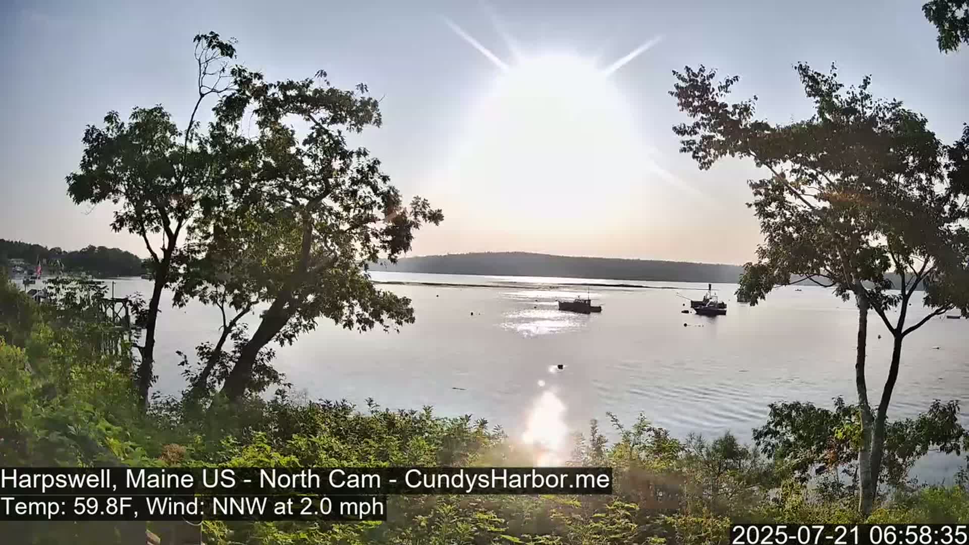 Cundy Harbor North Live Cam - Harpswell, Maine, USA