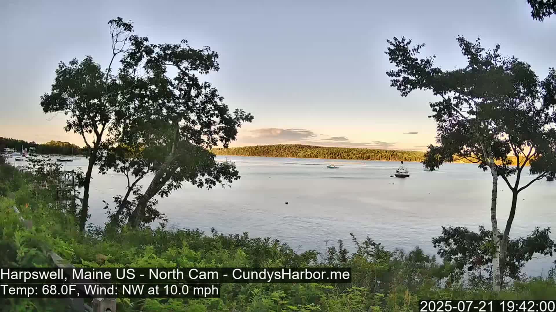Cundy Harbor North Live Cam - Harpswell, Maine, USA