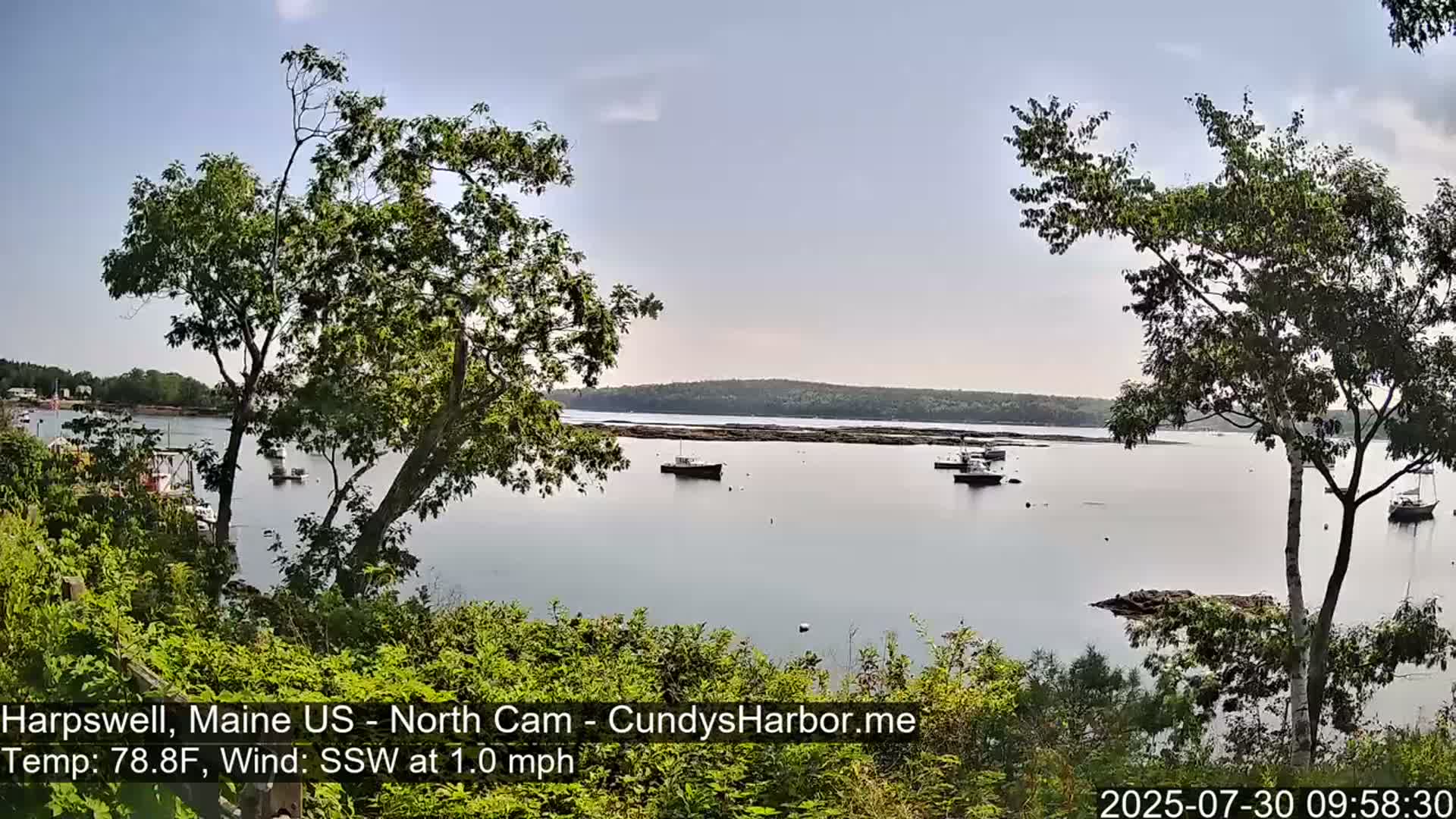 Cundy Harbor North Live Cam - Harpswell, Maine, USA