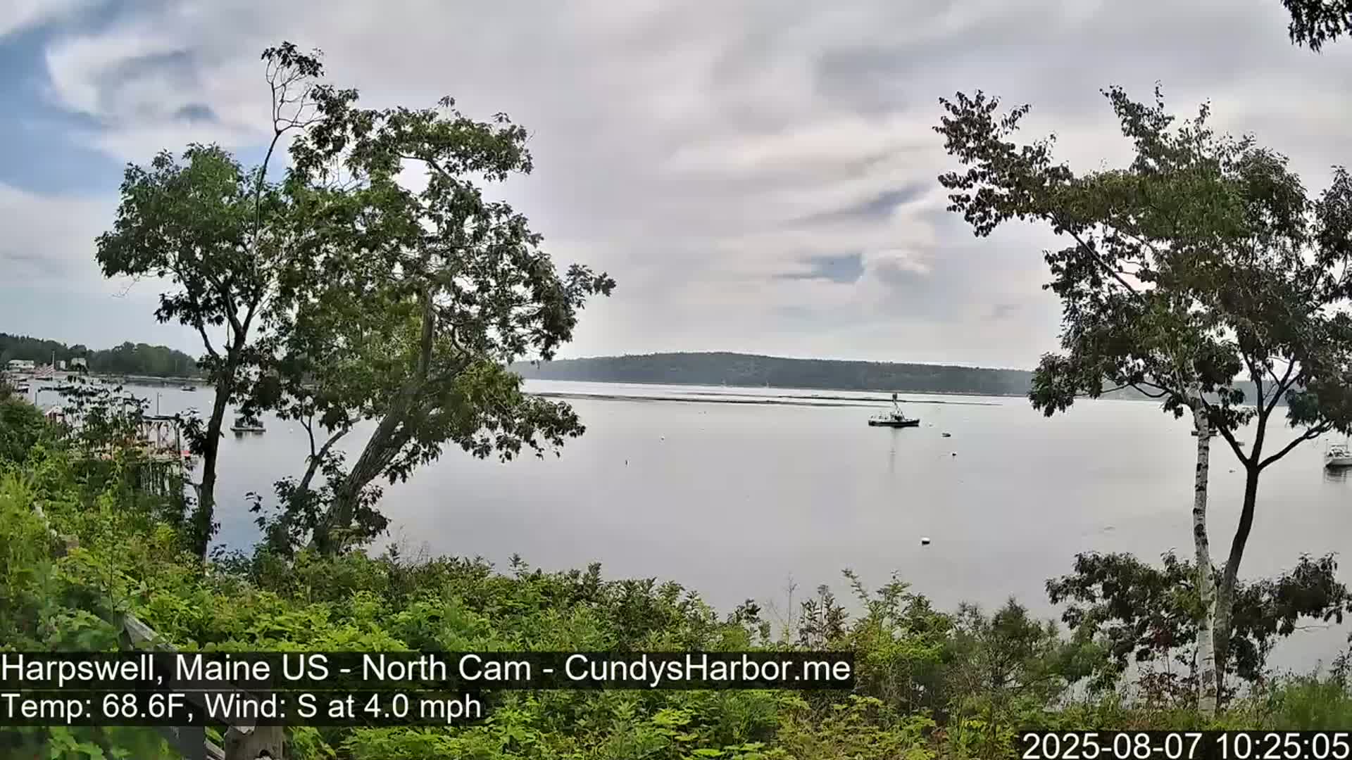 Cundy Harbor North Live Cam - Harpswell, Maine, USA
