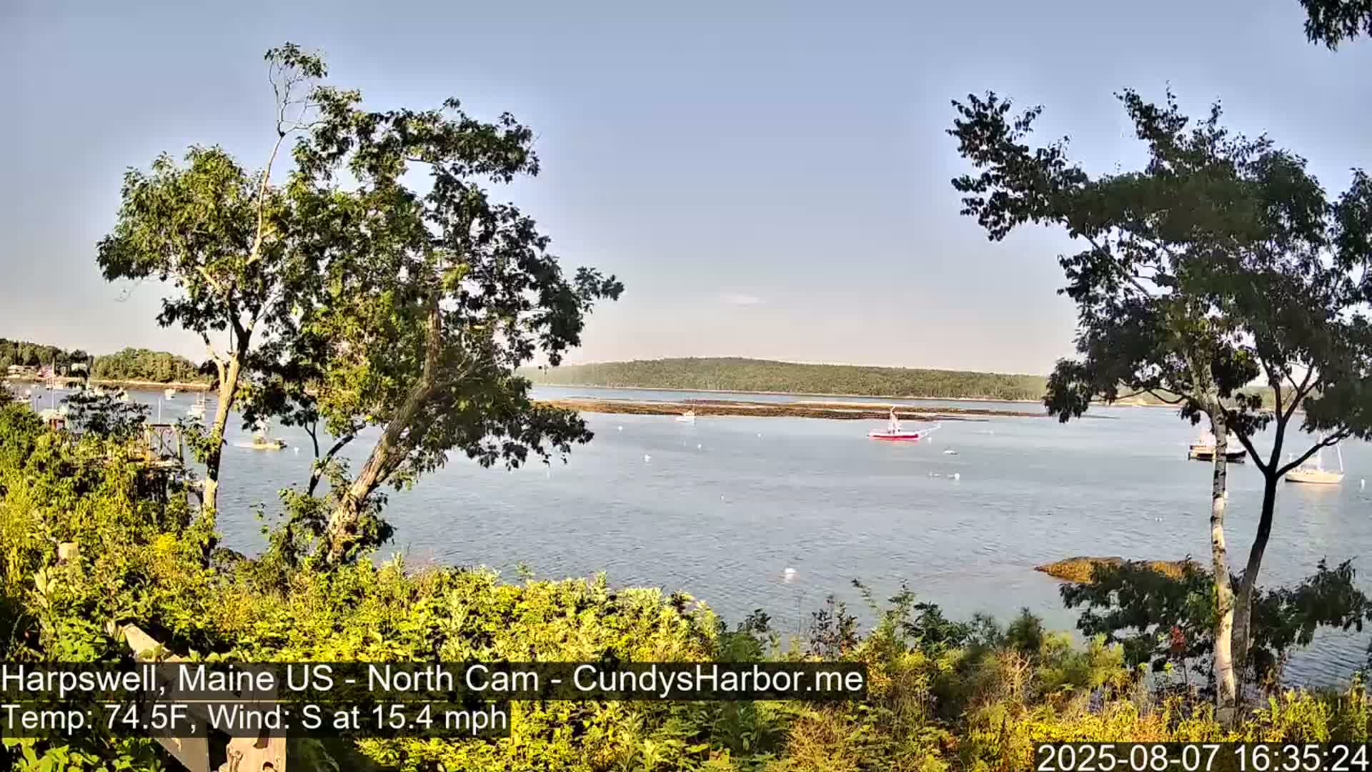 Cundy Harbor North Live Cam - Harpswell, Maine, USA