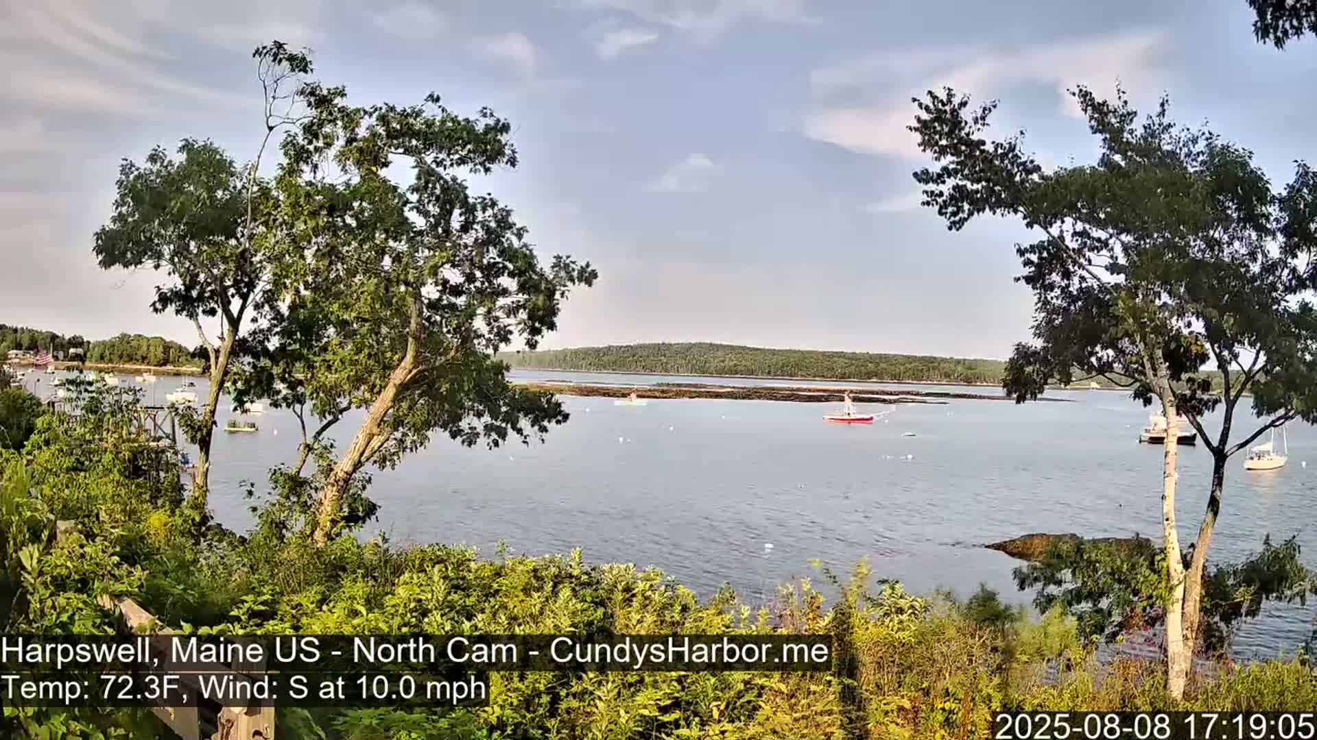Cundy Harbor North Live Cam - Harpswell, Maine, USA