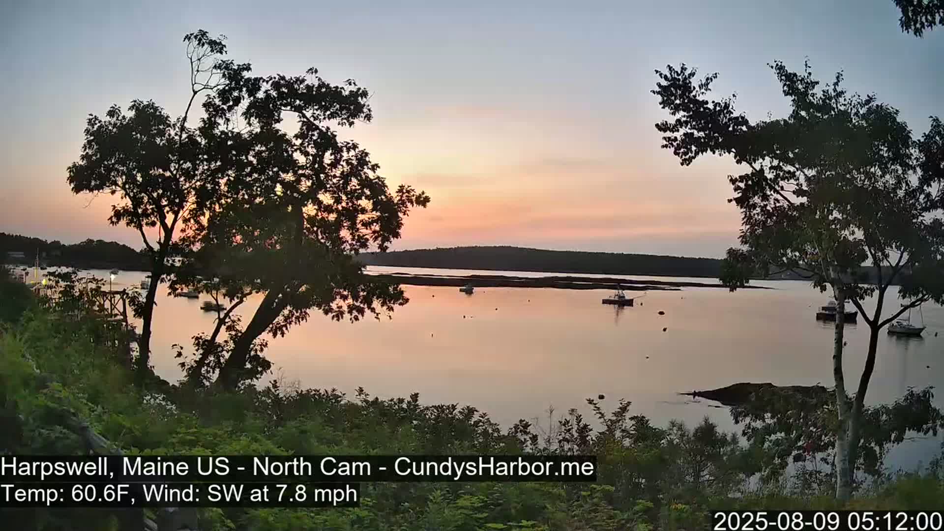 Cundy Harbor North Live Cam - Harpswell, Maine, USA