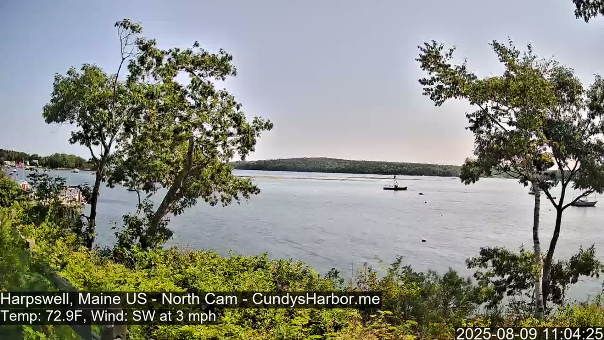 Cundy Harbor North Live Cam - Harpswell, Maine, USA