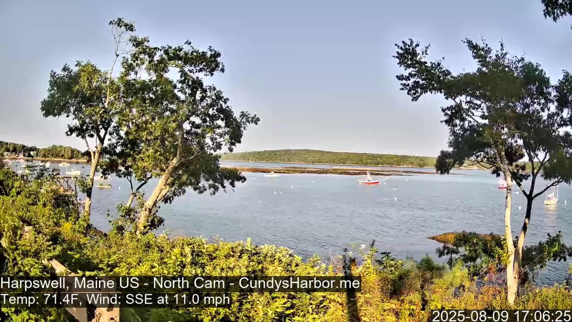 Cundy Harbor North Live Cam - Harpswell, Maine, USA