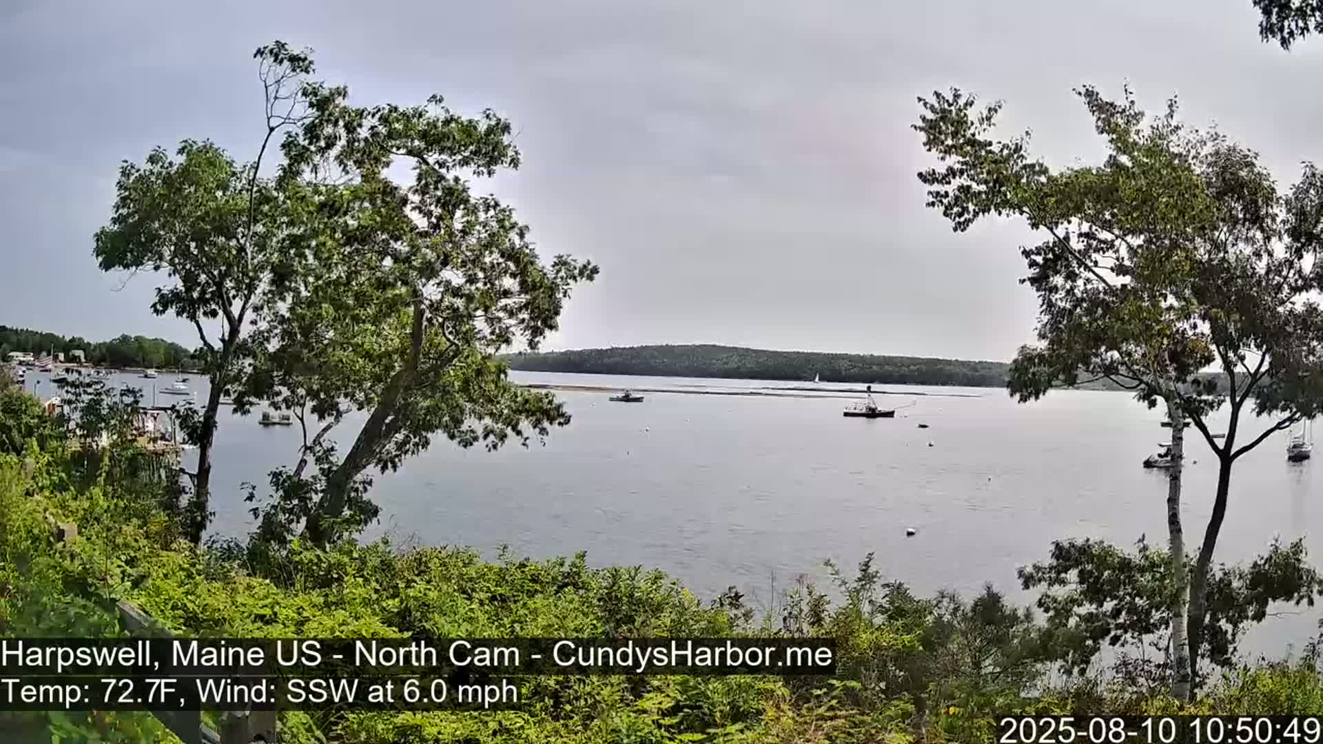 Cundy Harbor North Live Cam - Harpswell, Maine, USA